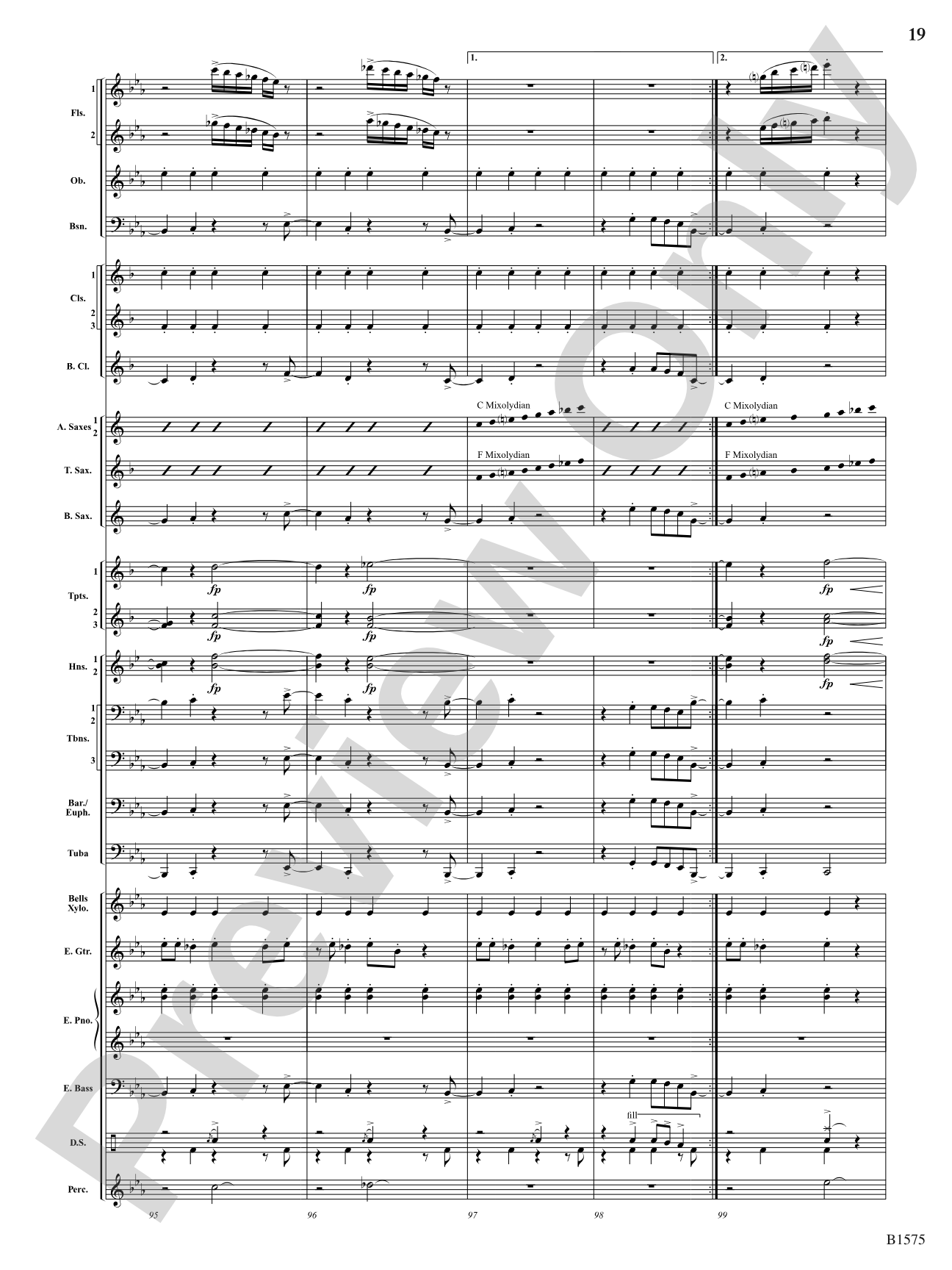 Fusion Generator: Concert Band Conductor Score & Parts