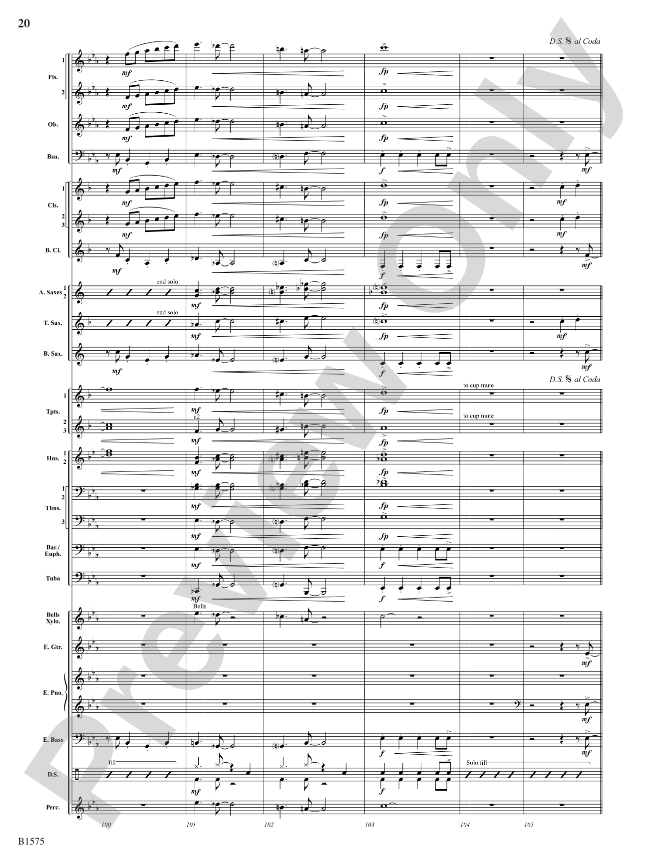 Fusion Generator: Concert Band Conductor Score & Parts