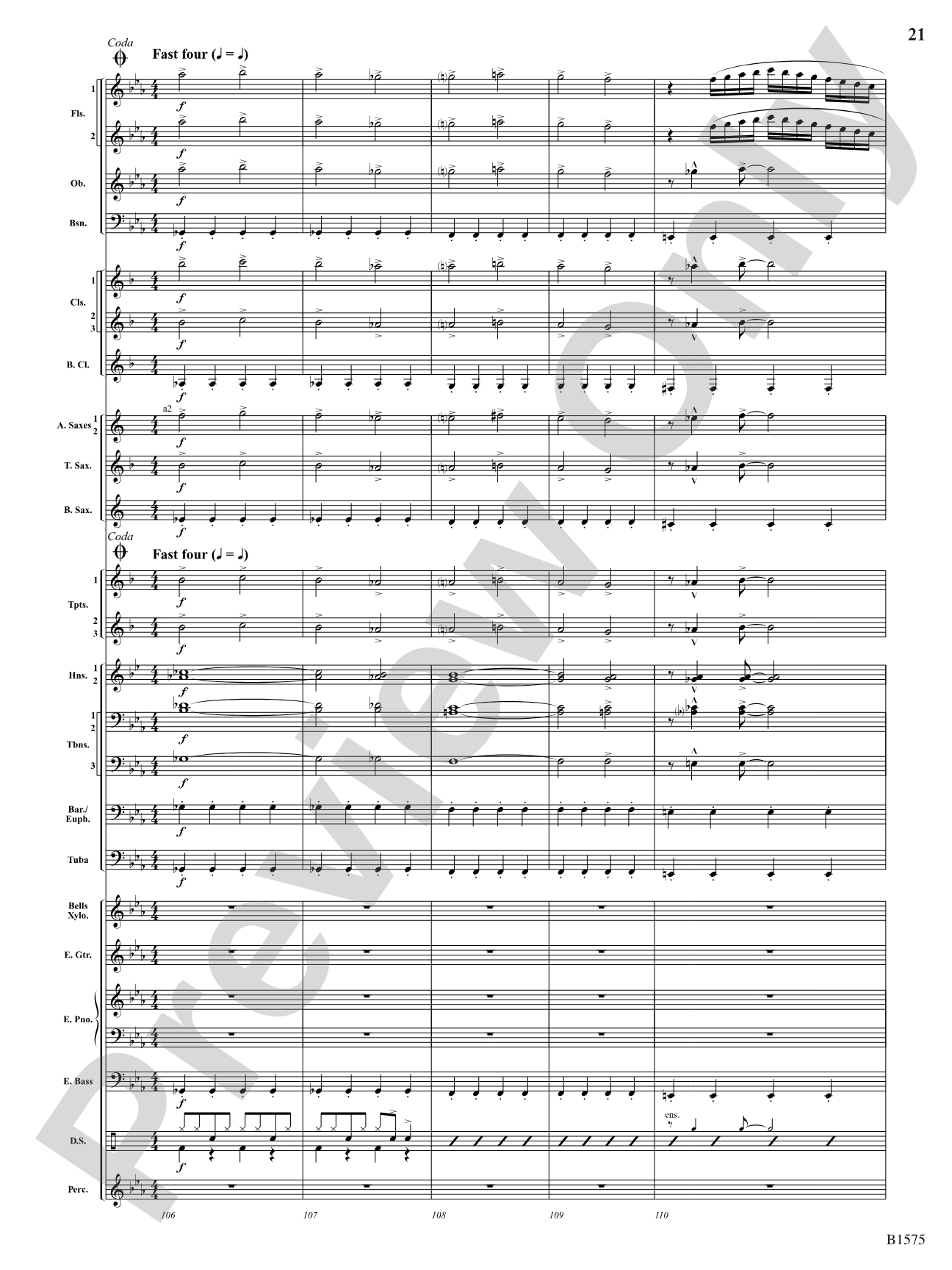 Fusion Generator: Concert Band Conductor Score & Parts