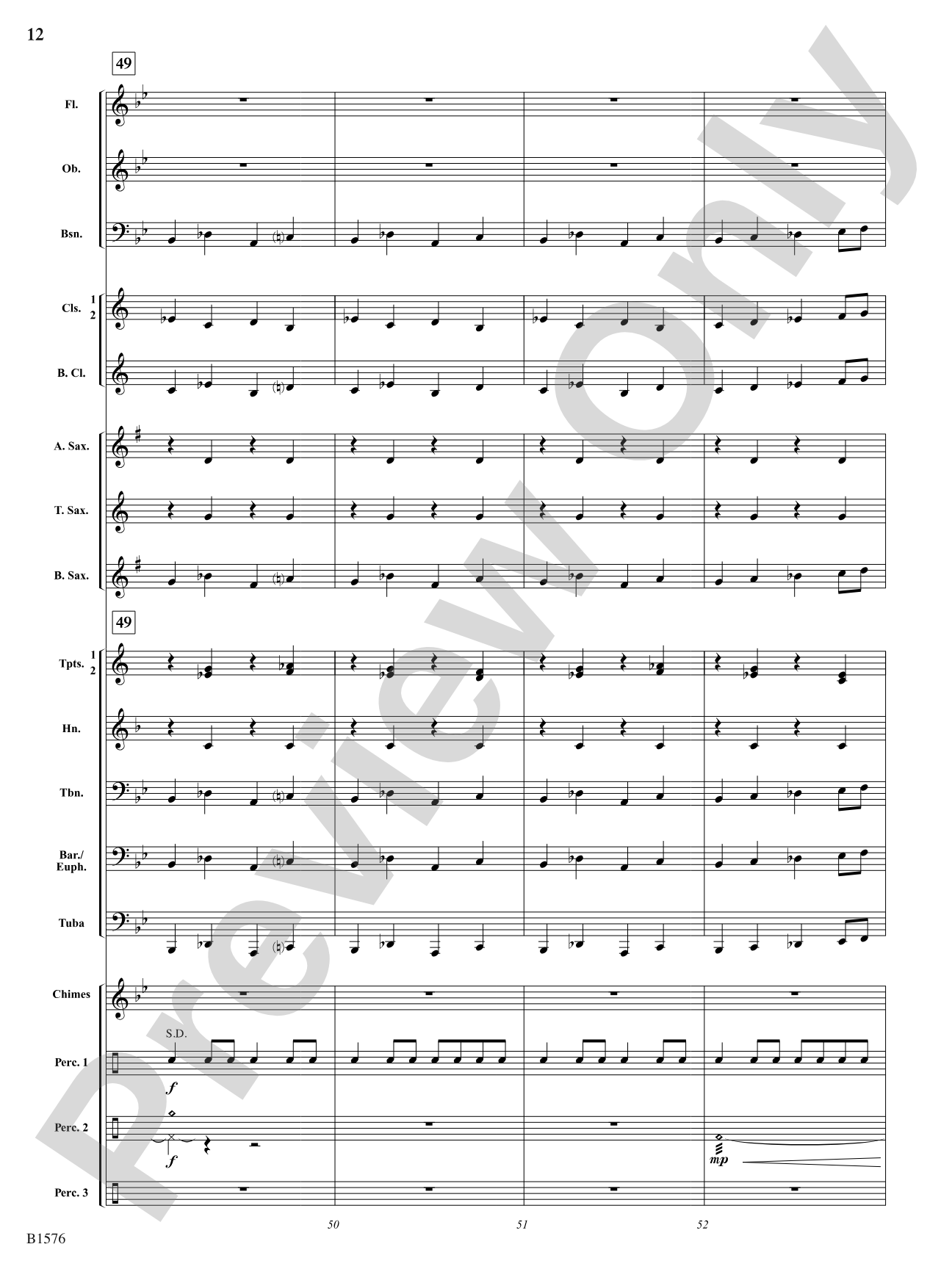 Haunted Clocks: Concert Band Conductor Score & Parts