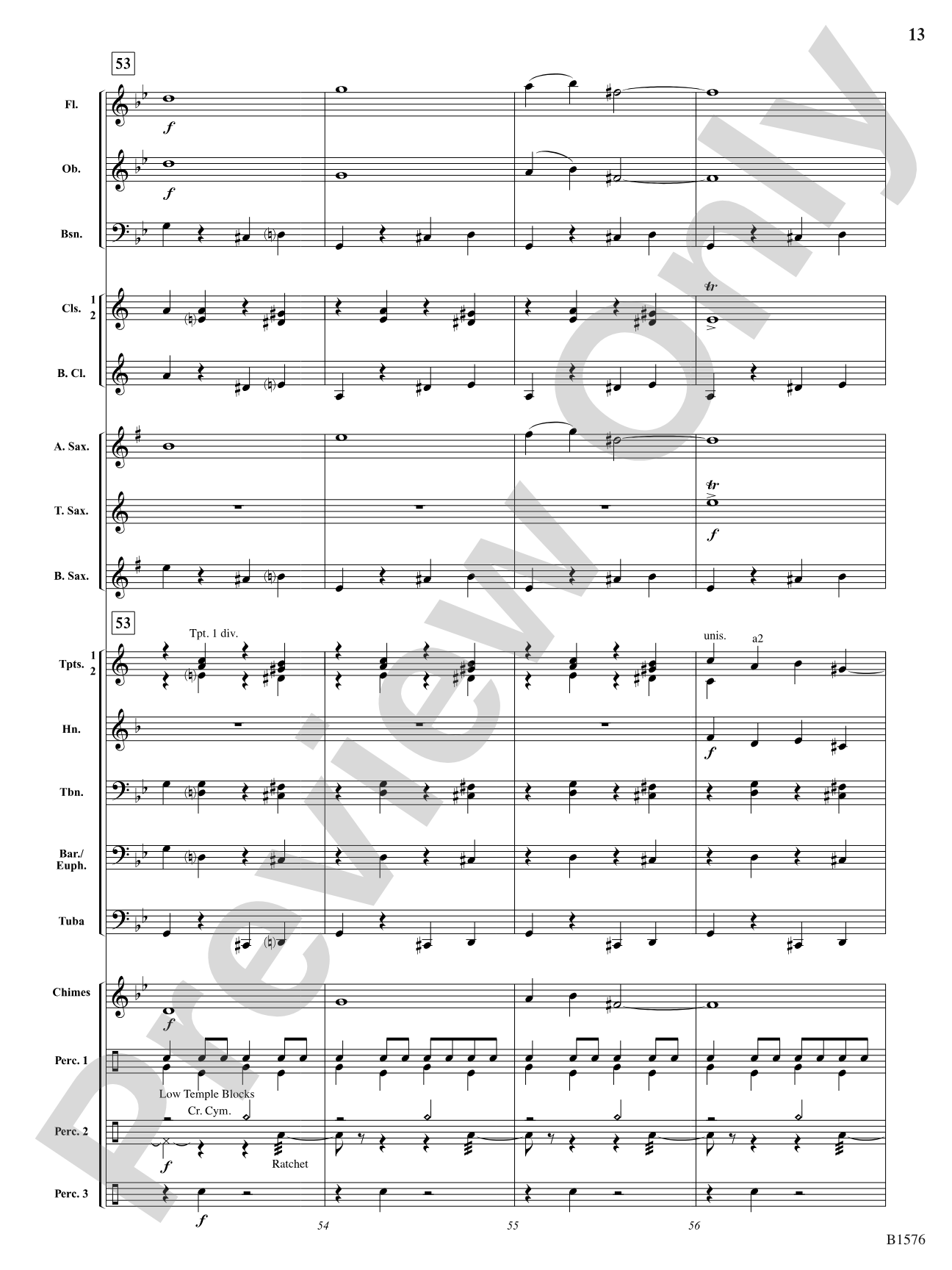 Haunted Clocks: Concert Band Conductor Score & Parts