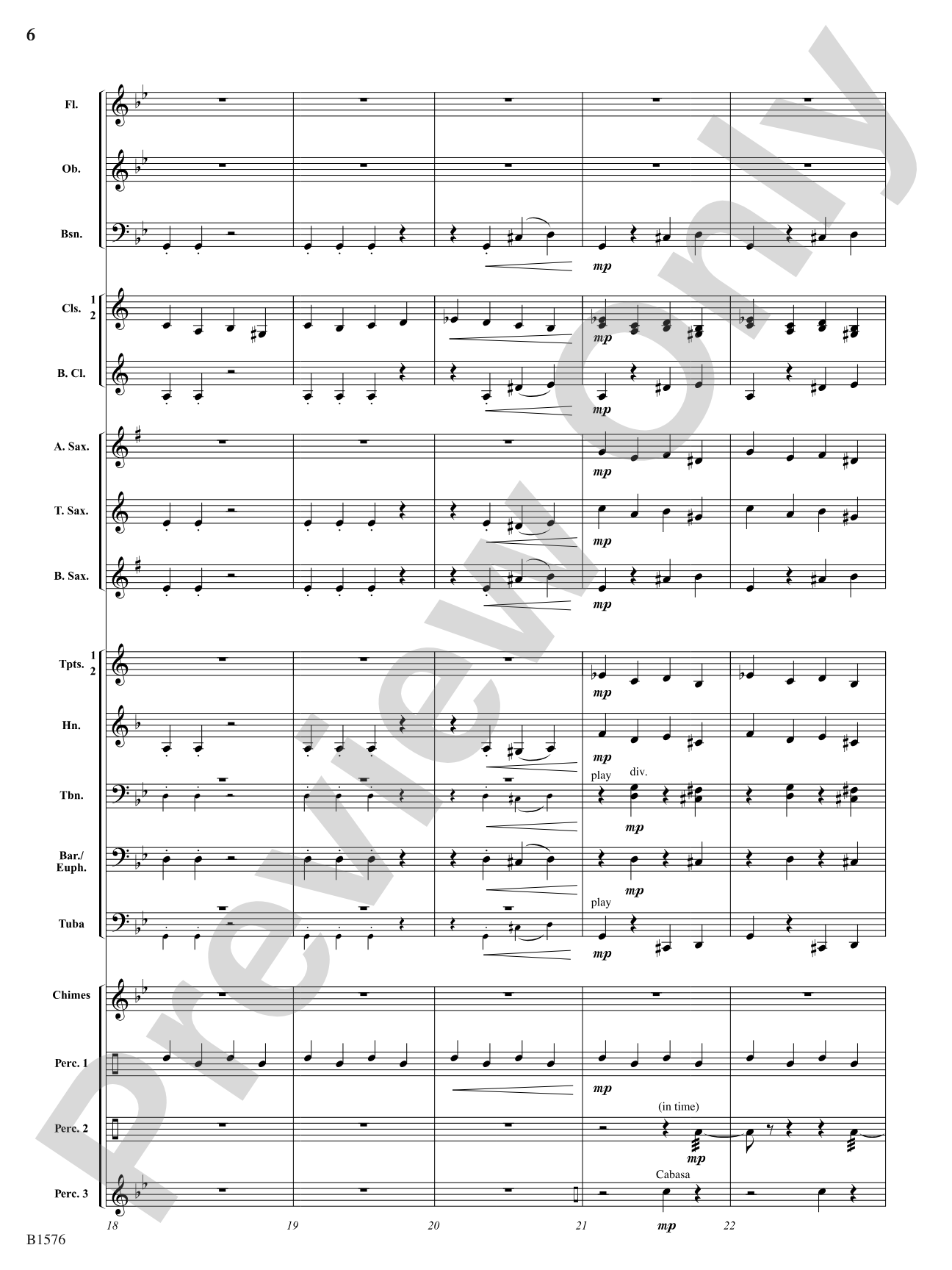 Haunted Clocks: Concert Band Conductor Score & Parts