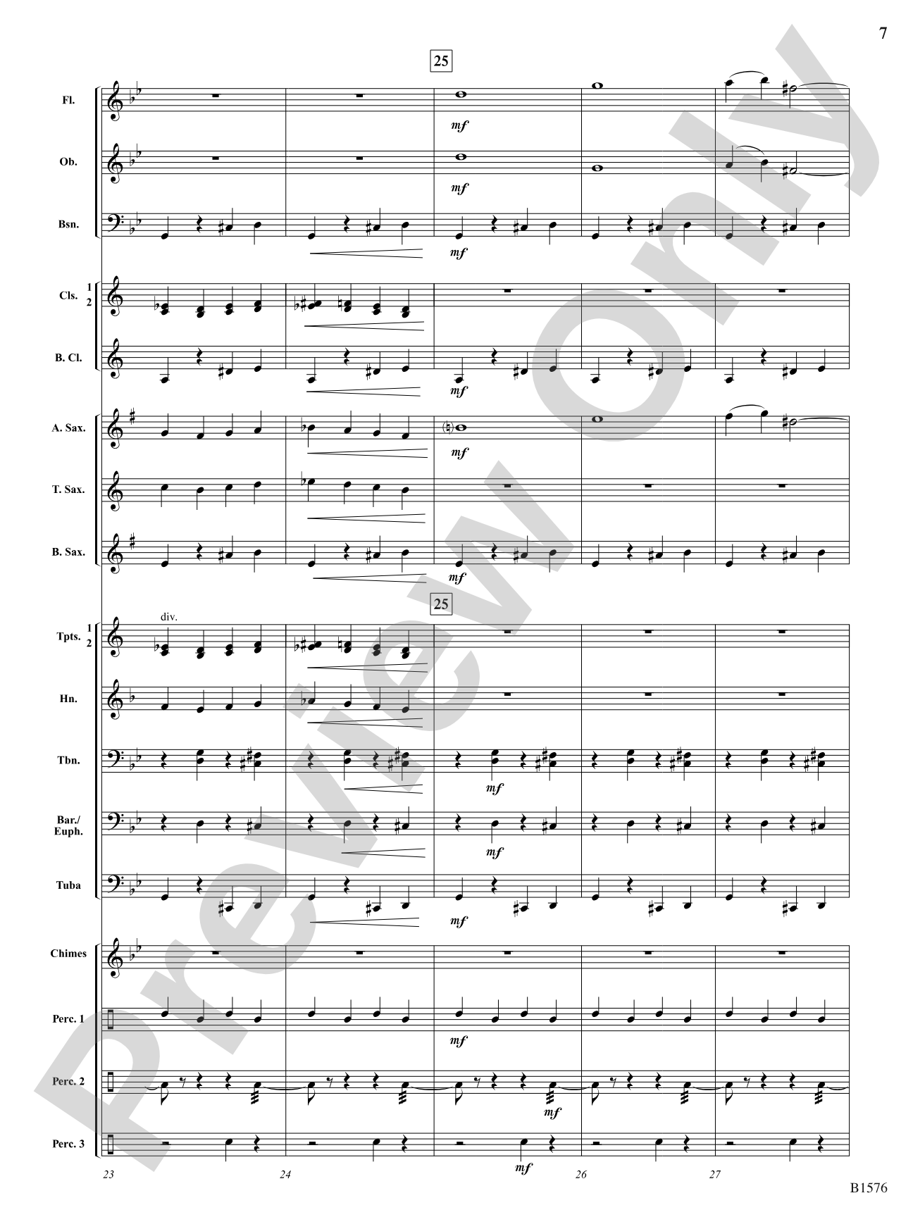 Haunted Clocks: Concert Band Conductor Score & Parts