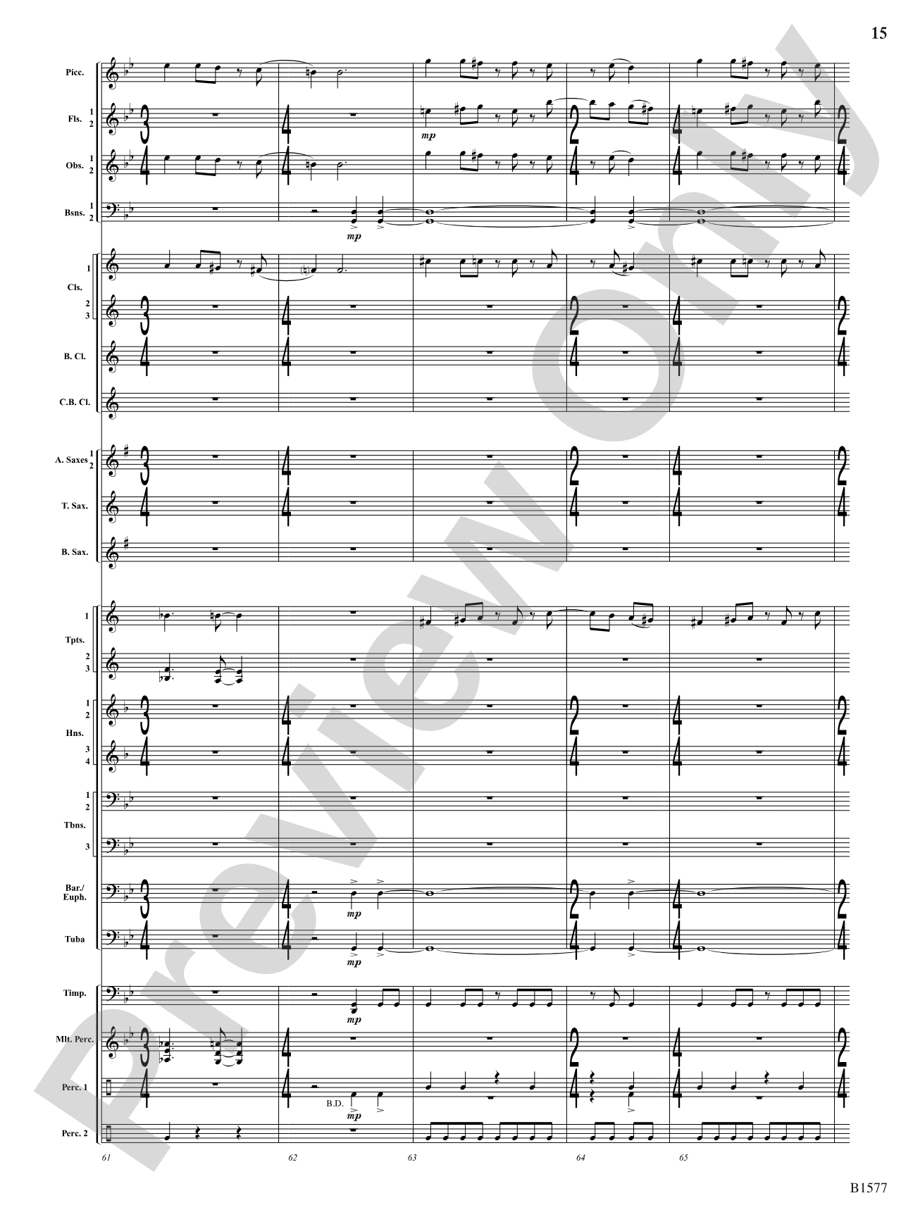 Evocatio: Concert Band Conductor Score & Parts