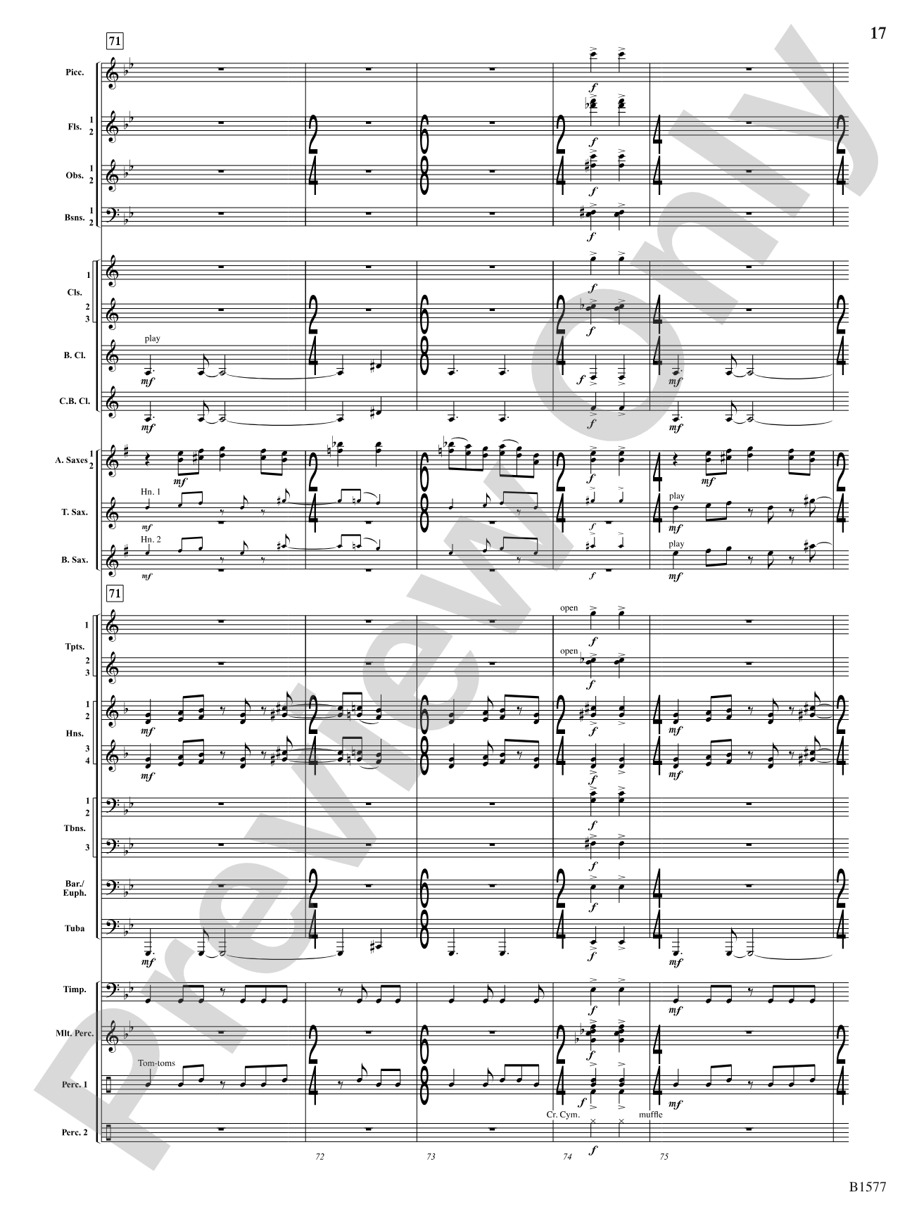 Evocatio: Concert Band Conductor Score & Parts