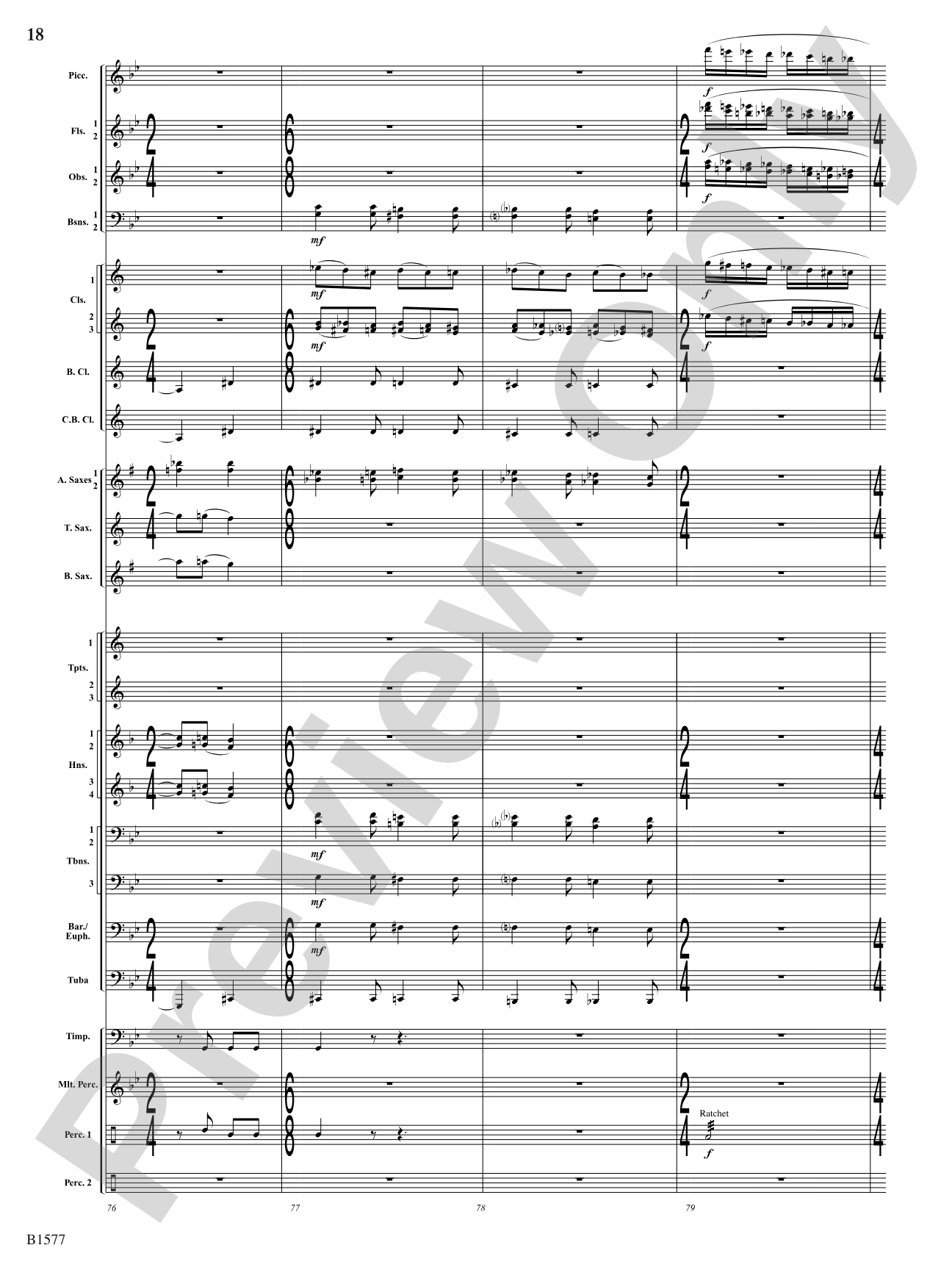 Evocatio: Concert Band Conductor Score & Parts