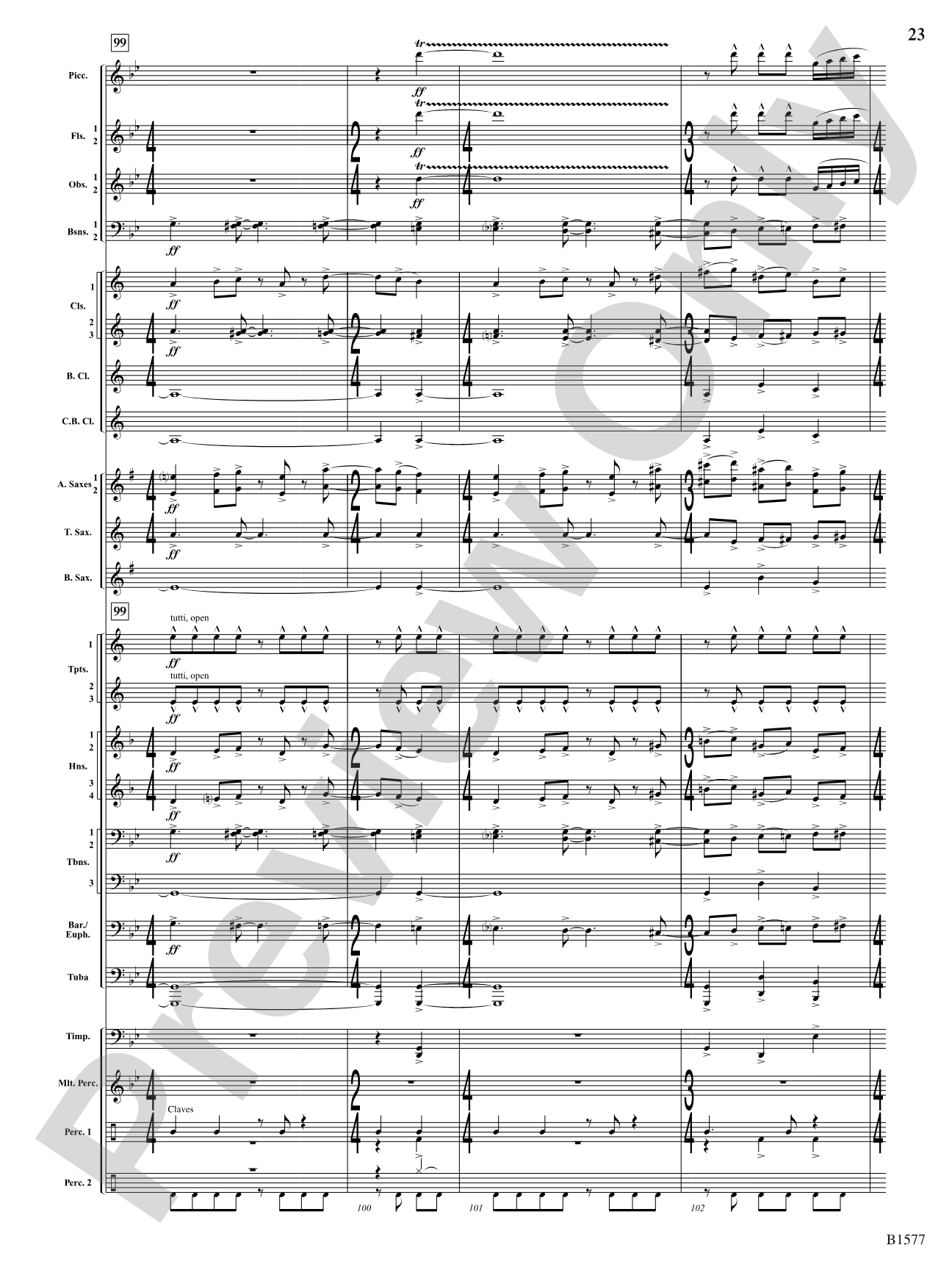 Evocatio: Concert Band Conductor Score & Parts