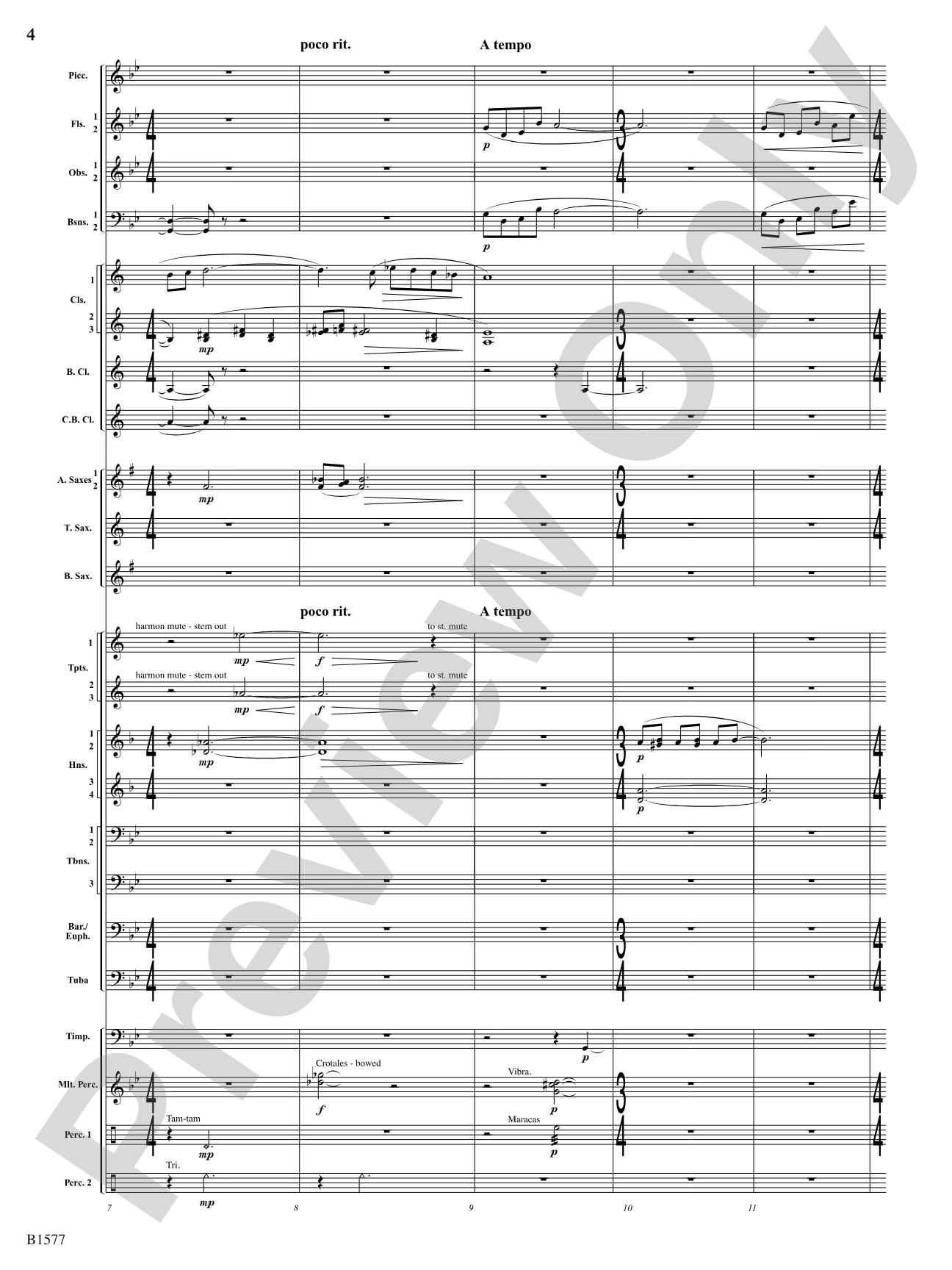 Evocatio: Concert Band Conductor Score & Parts