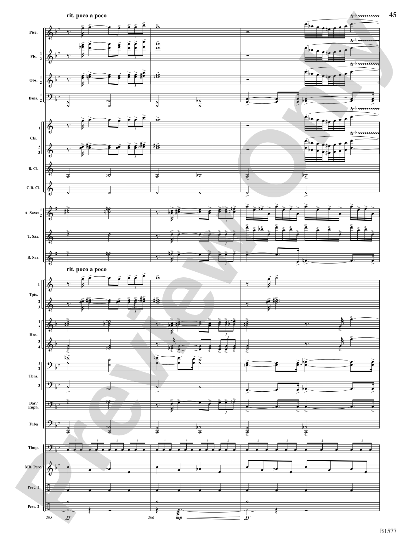 Evocatio: Concert Band Conductor Score & Parts