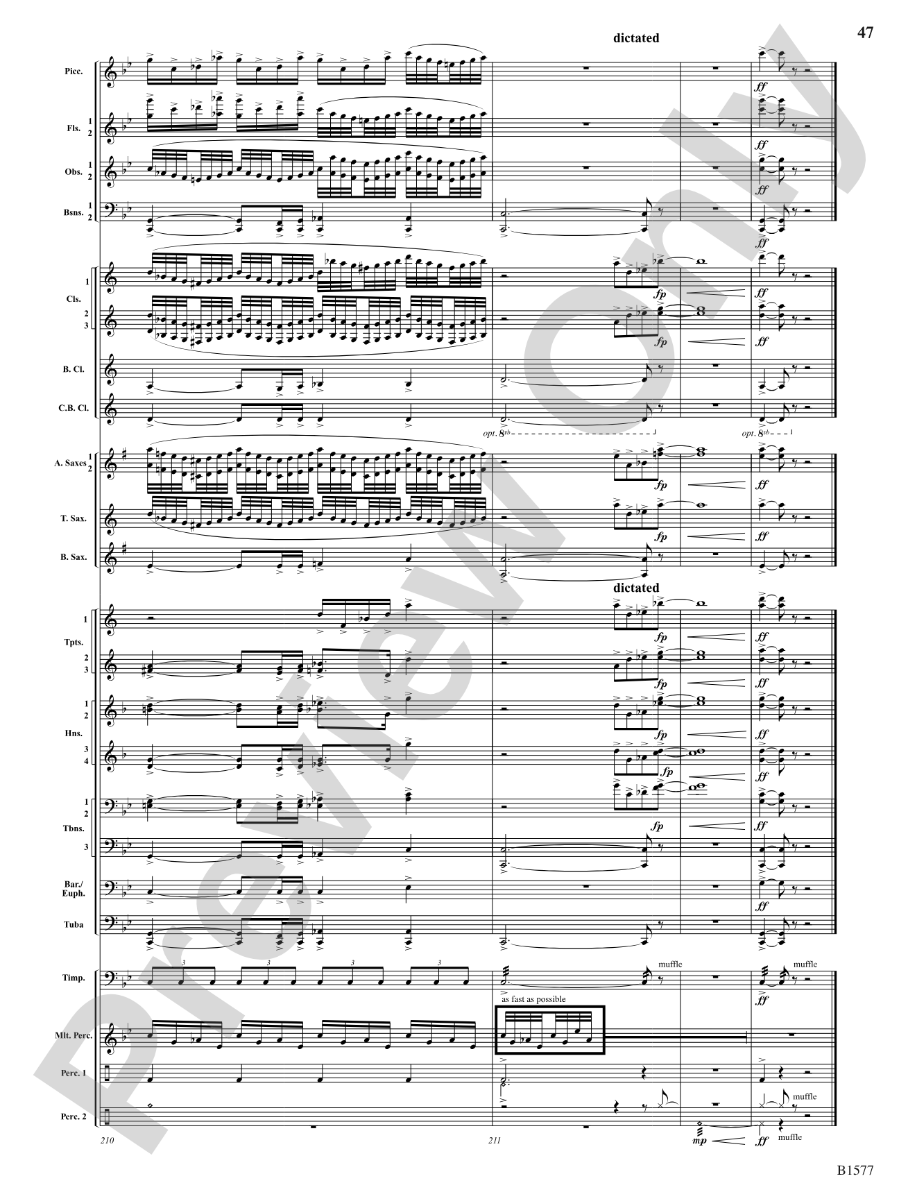 Evocatio: Concert Band Conductor Score & Parts