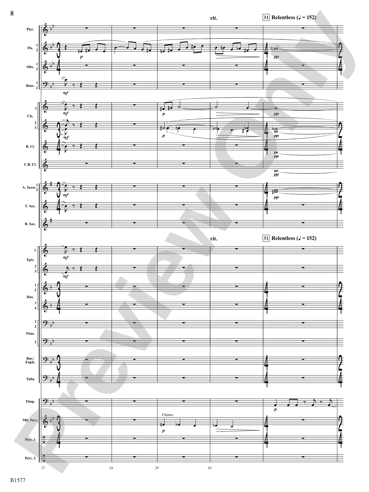 Evocatio: Concert Band Conductor Score & Parts