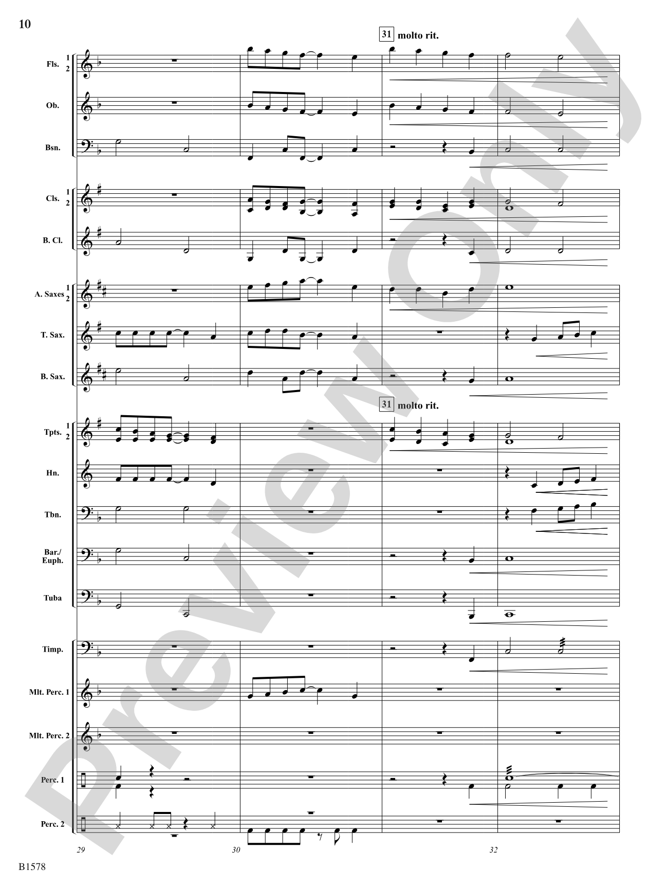 On the Wing: Concert Band Conductor Score & Parts