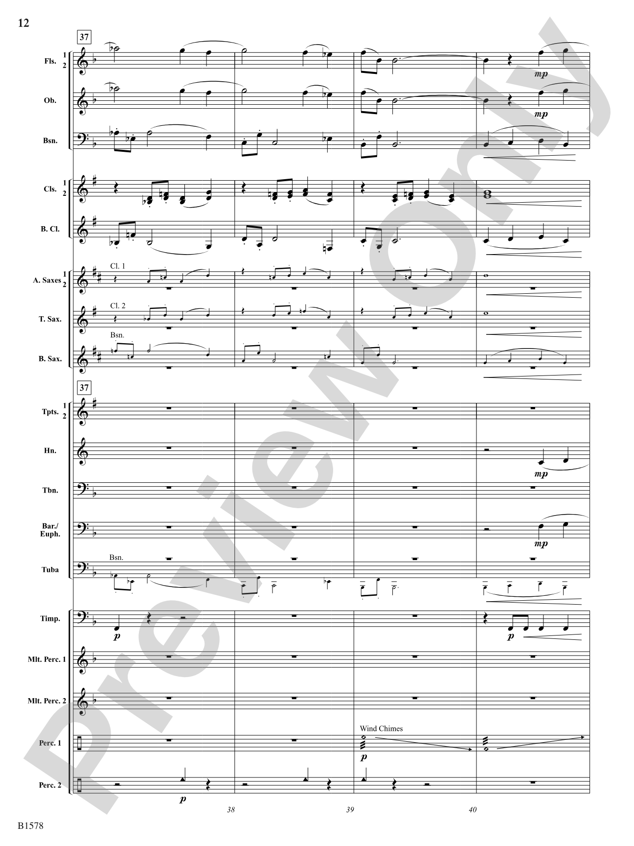 On the Wing: Concert Band Conductor Score & Parts