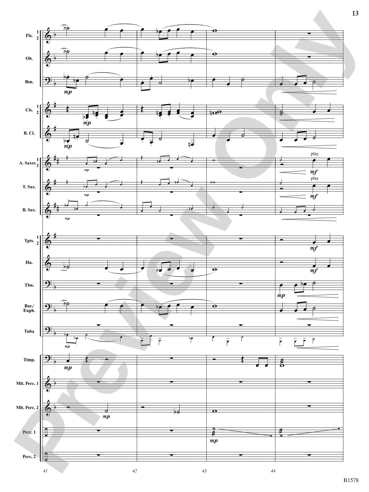 On the Wing: Concert Band Conductor Score & Parts