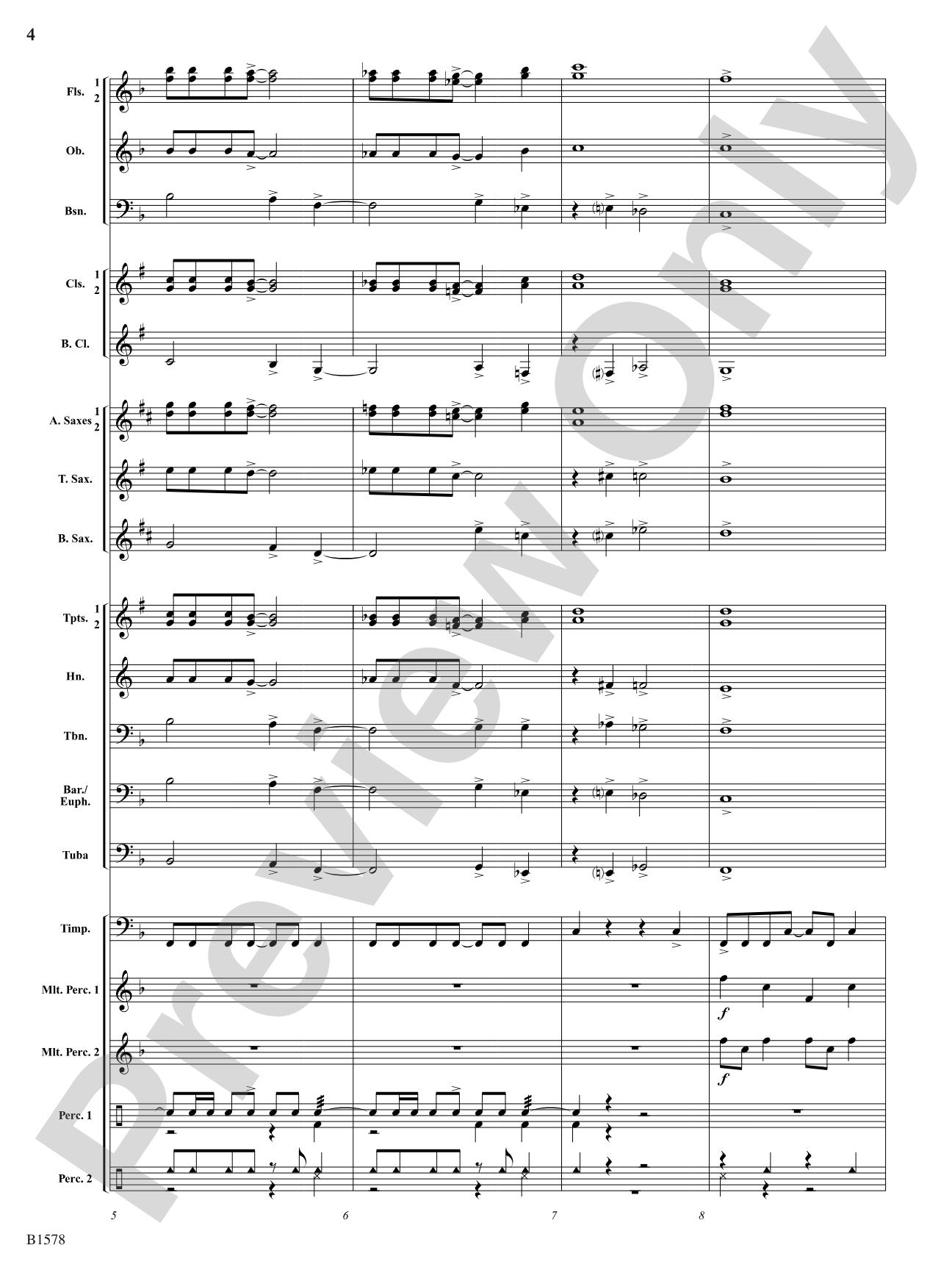 On the Wing: Concert Band Conductor Score & Parts