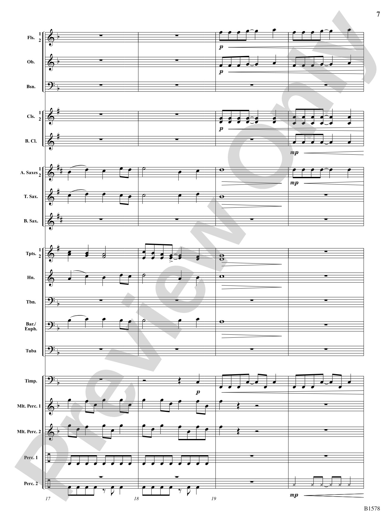 On the Wing: Concert Band Conductor Score & Parts