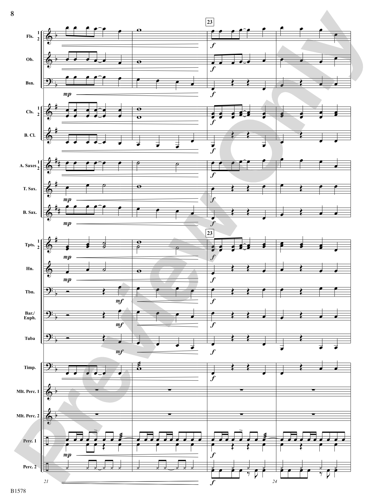 On the Wing: Concert Band Conductor Score & Parts