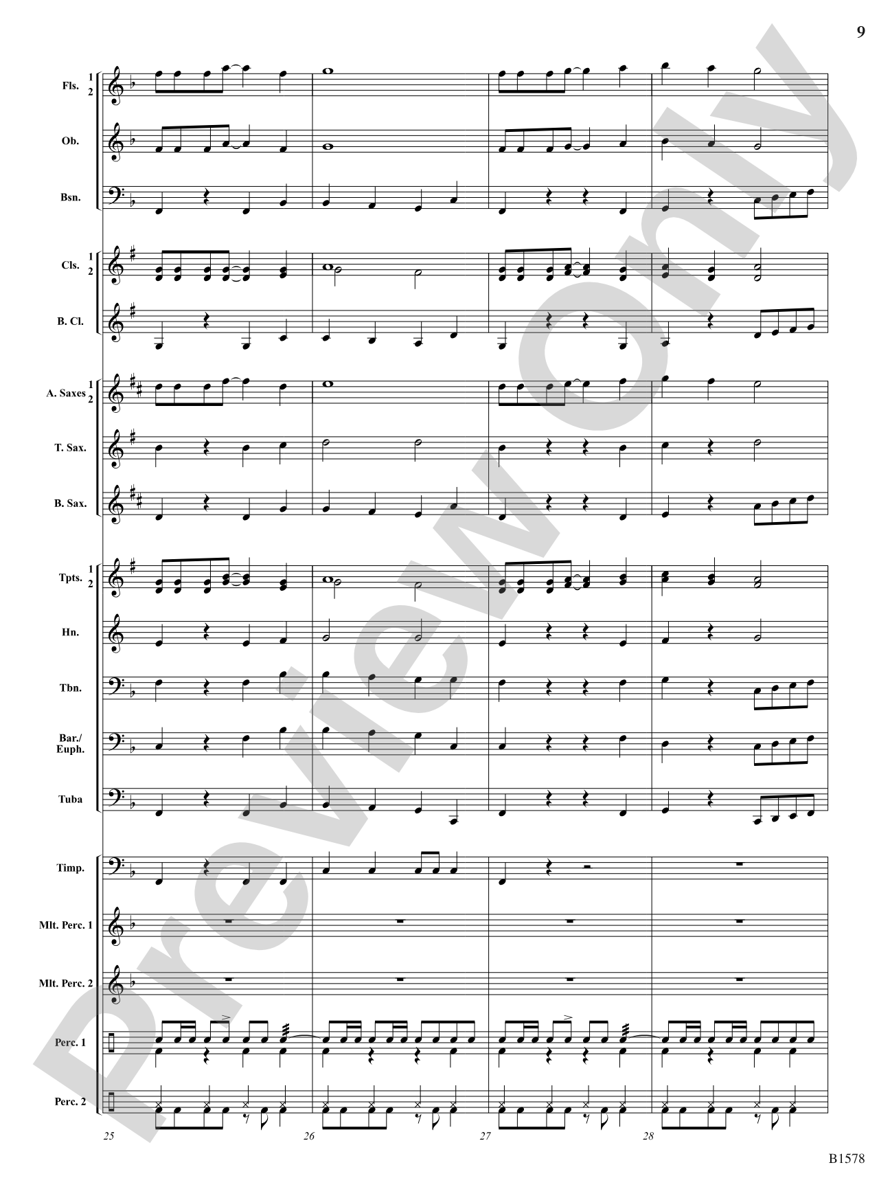On the Wing: Concert Band Conductor Score & Parts