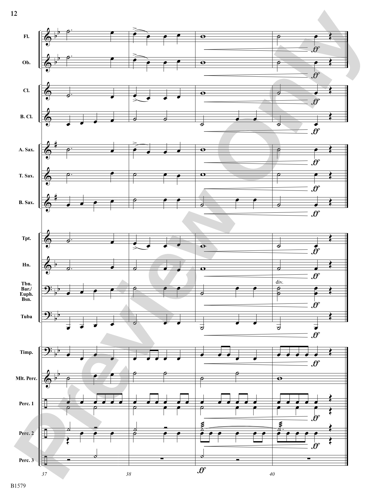 Knightly Procession: Concert Band Conductor Score & Parts