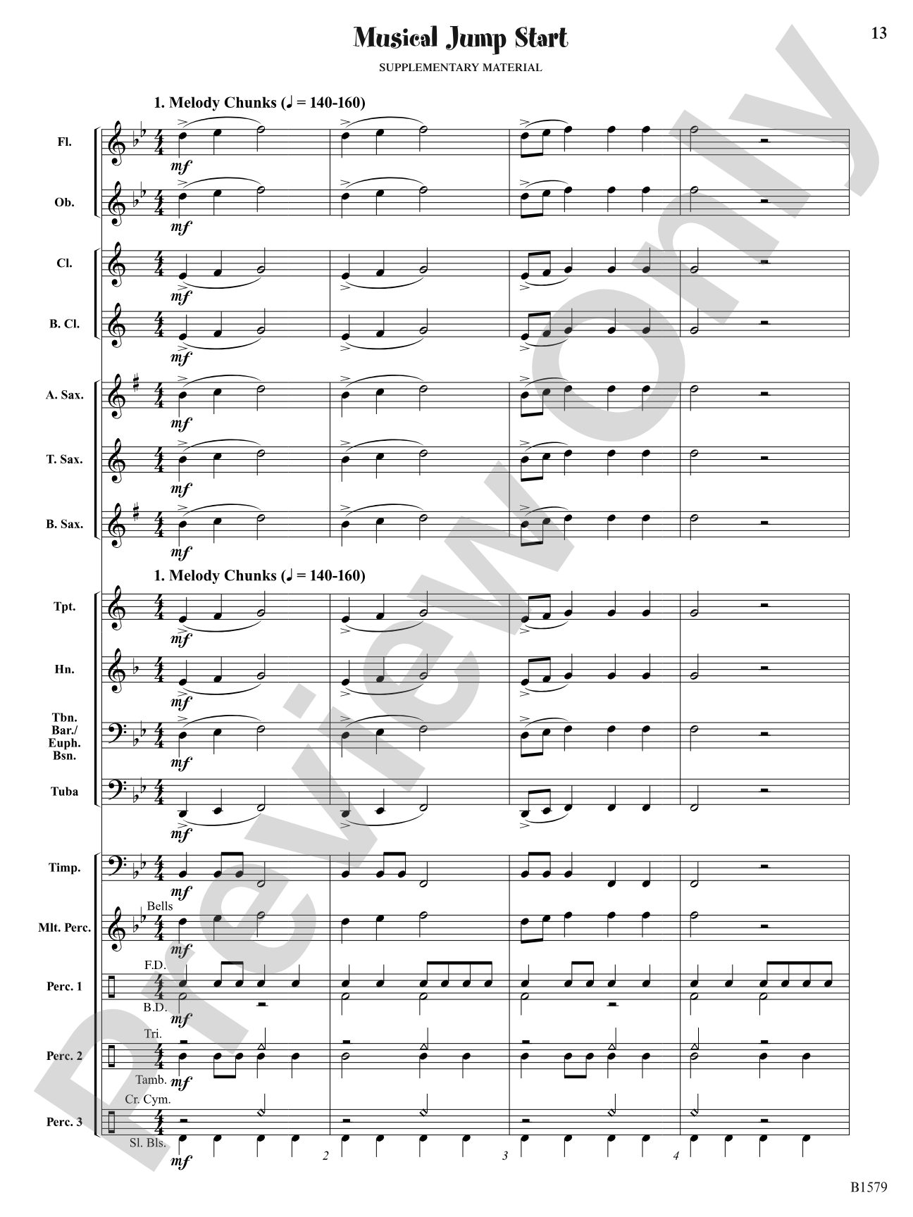 Knightly Procession: Concert Band Conductor Score & Parts