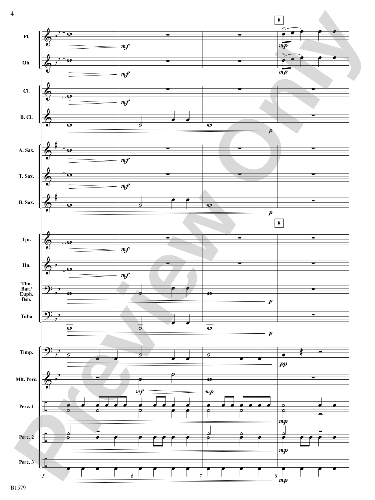 Knightly Procession: Concert Band Conductor Score & Parts