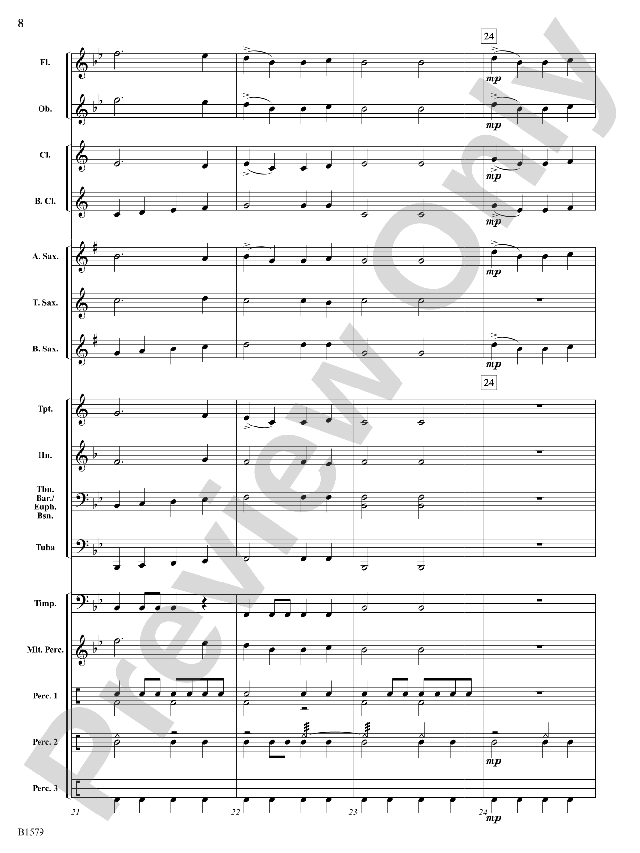 Knightly Procession: Concert Band Conductor Score & Parts