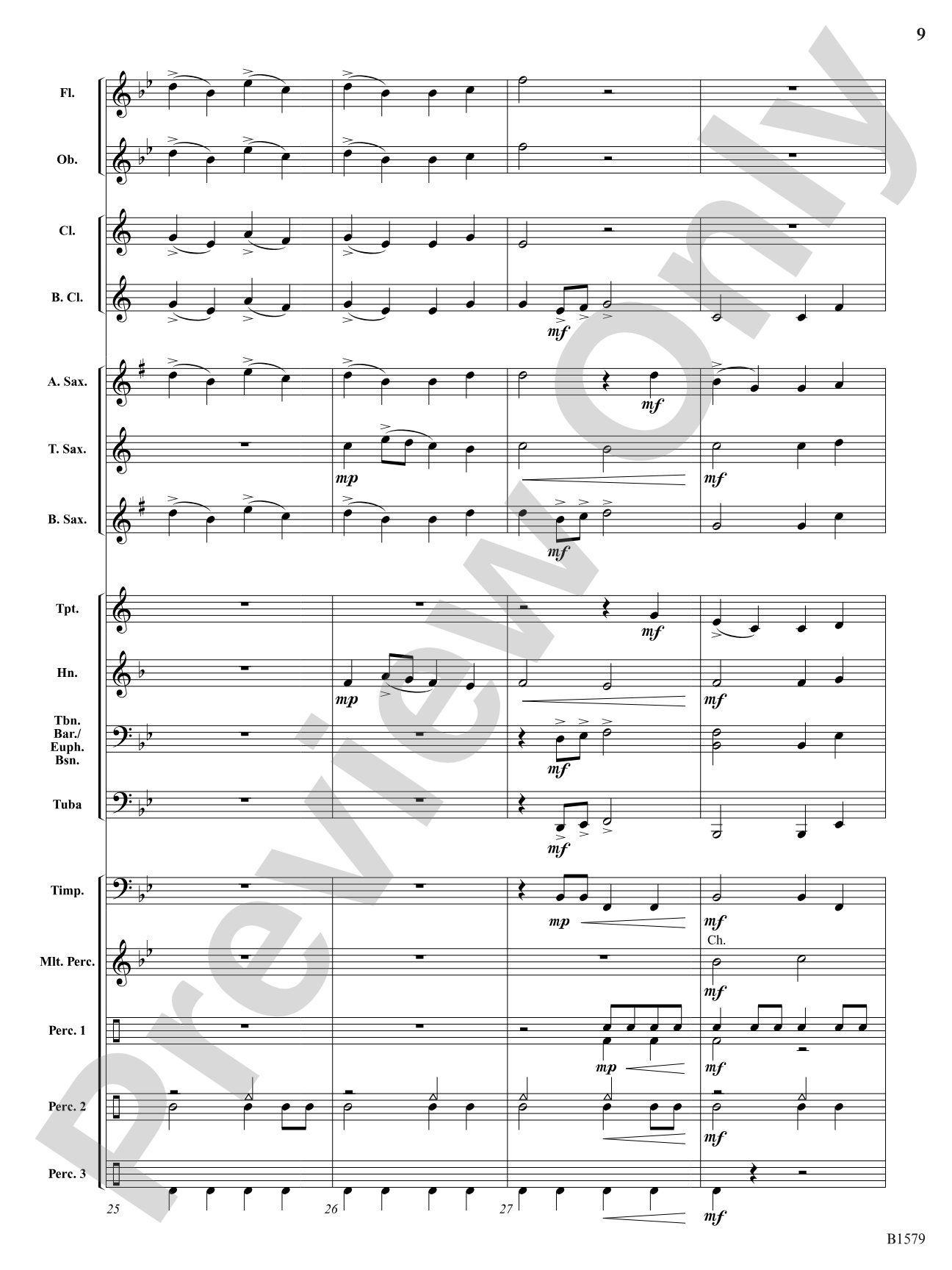 Knightly Procession: Concert Band Conductor Score & Parts