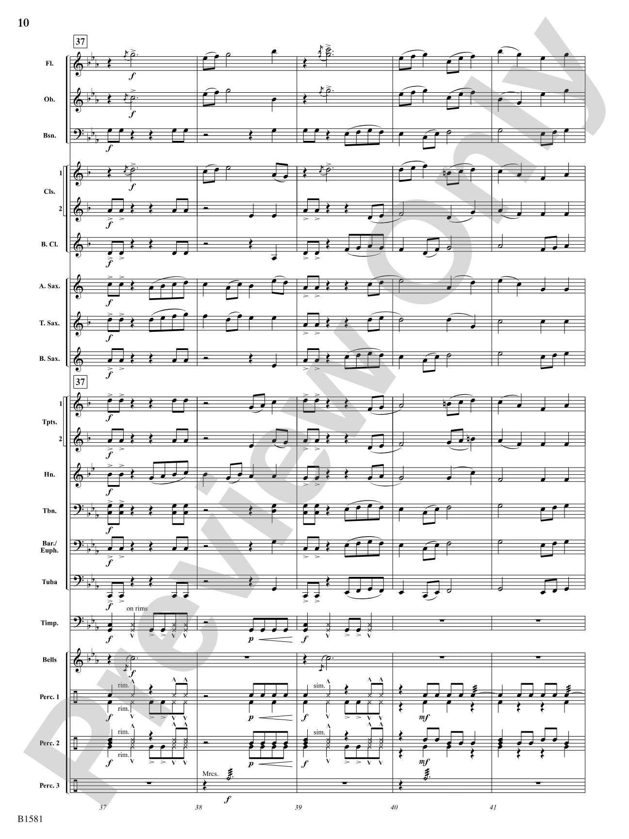 Zia: Concert Band Conductor Score & Parts