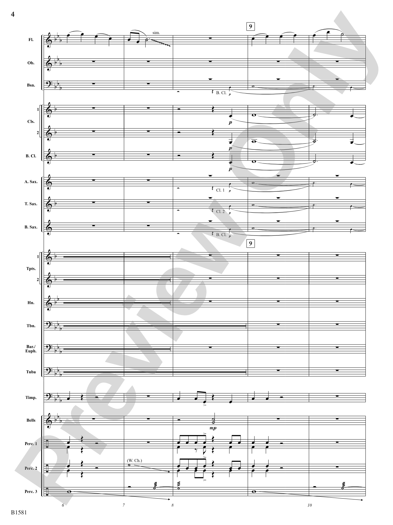 Zia: Concert Band Conductor Score & Parts