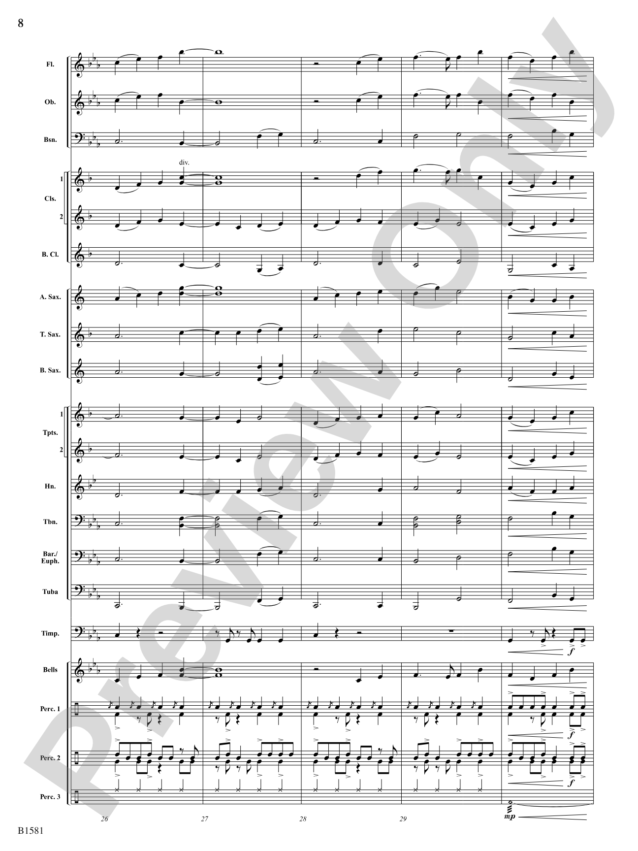 Zia: Concert Band Conductor Score & Parts
