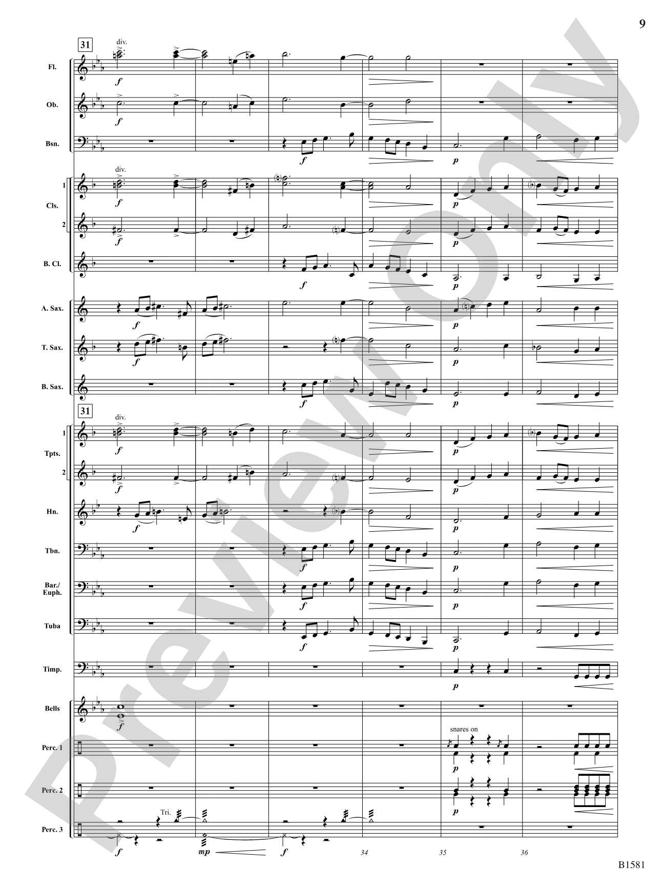 Zia: Concert Band Conductor Score & Parts