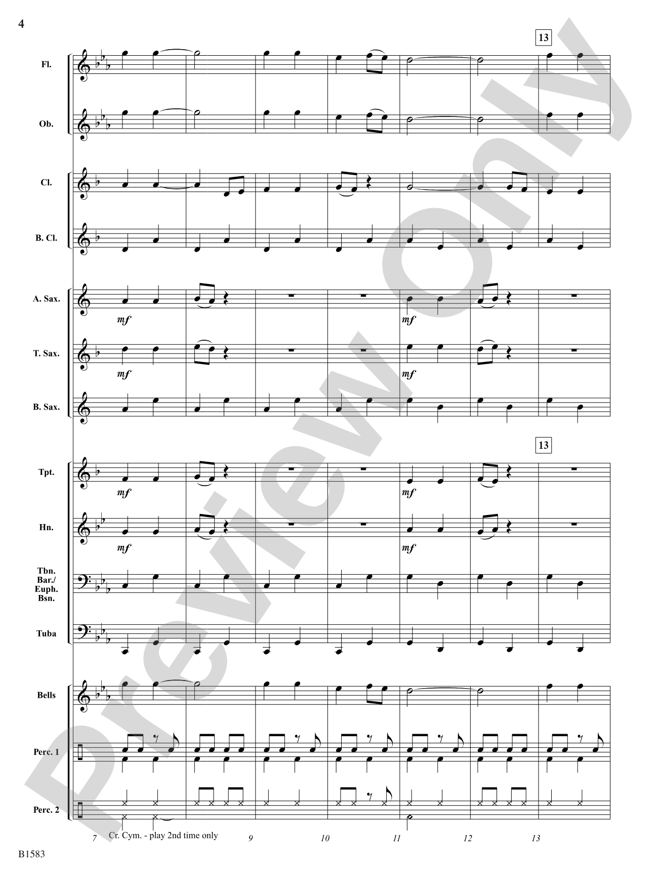 Klezmer Clarinets: Concert Band Conductor Score & Parts