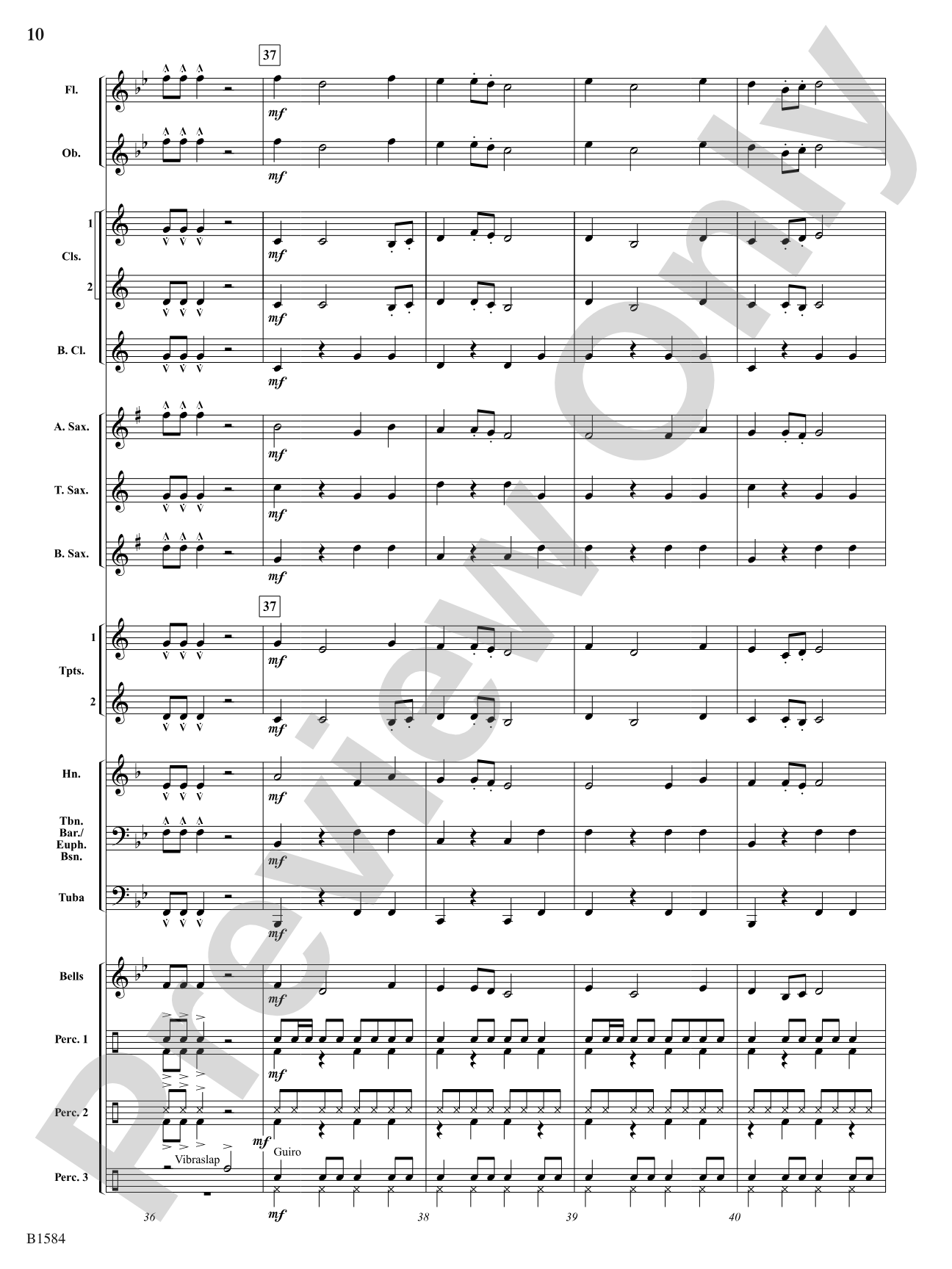 Cubano Bueno: Concert Band Conductor Score & Parts