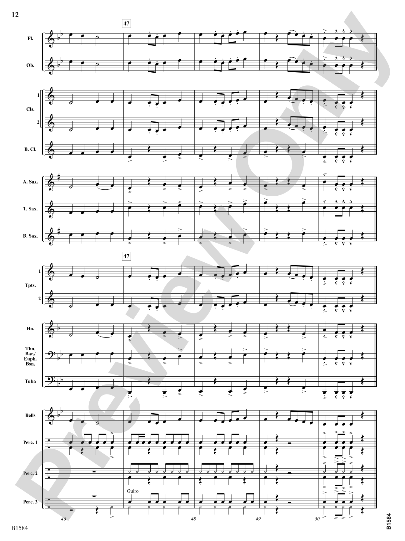Cubano Bueno: Concert Band Conductor Score & Parts