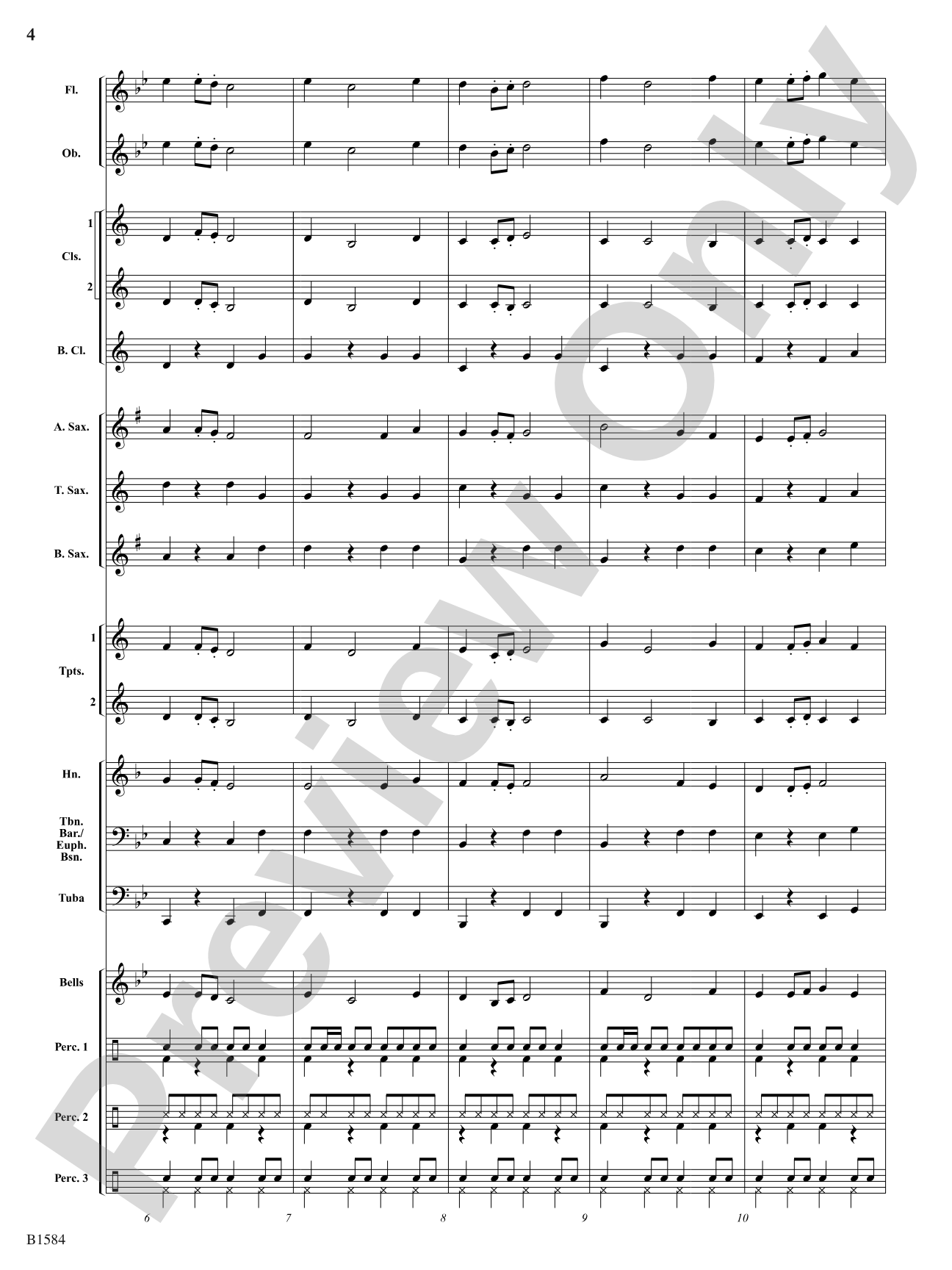 Cubano Bueno: Concert Band Conductor Score & Parts