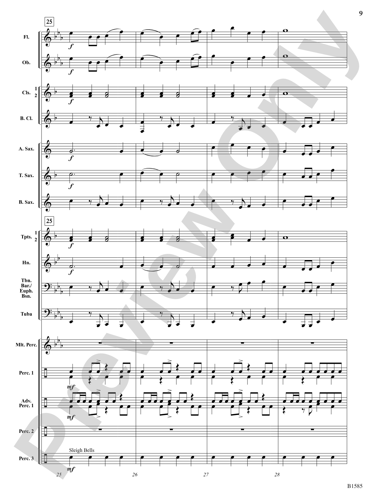 Jingle Bells! Samba Bells!: Concert Band Conductor Score & Parts
