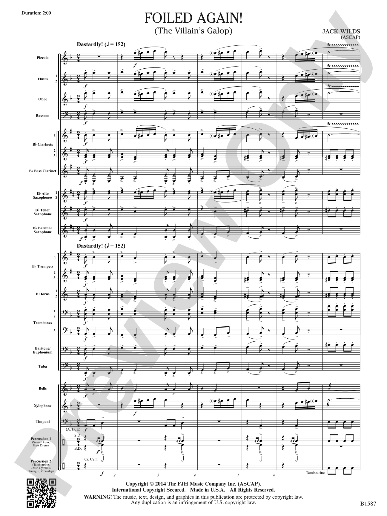 Foiled Again!: Concert Band Conductor Score & Parts