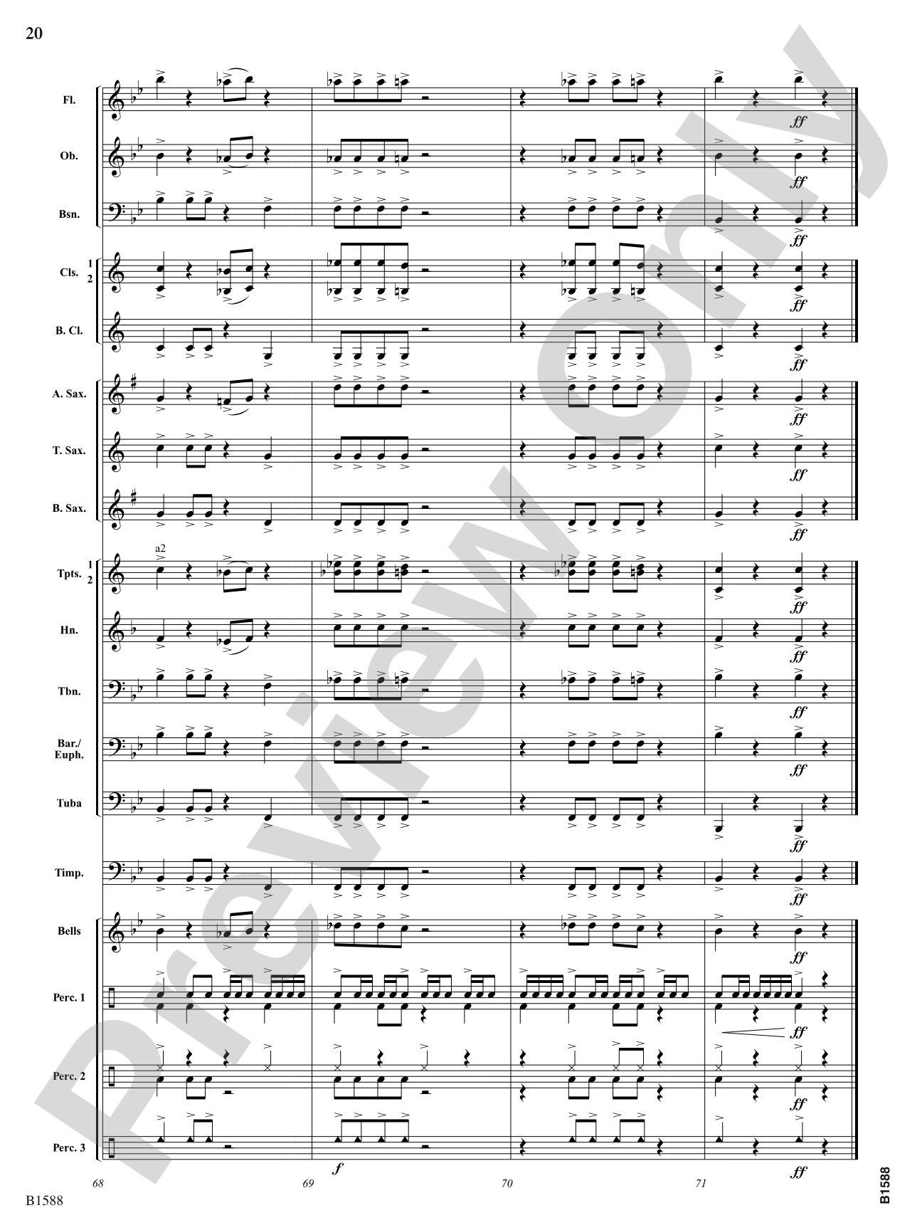 Shockwave: Concert Band Conductor Score & Parts