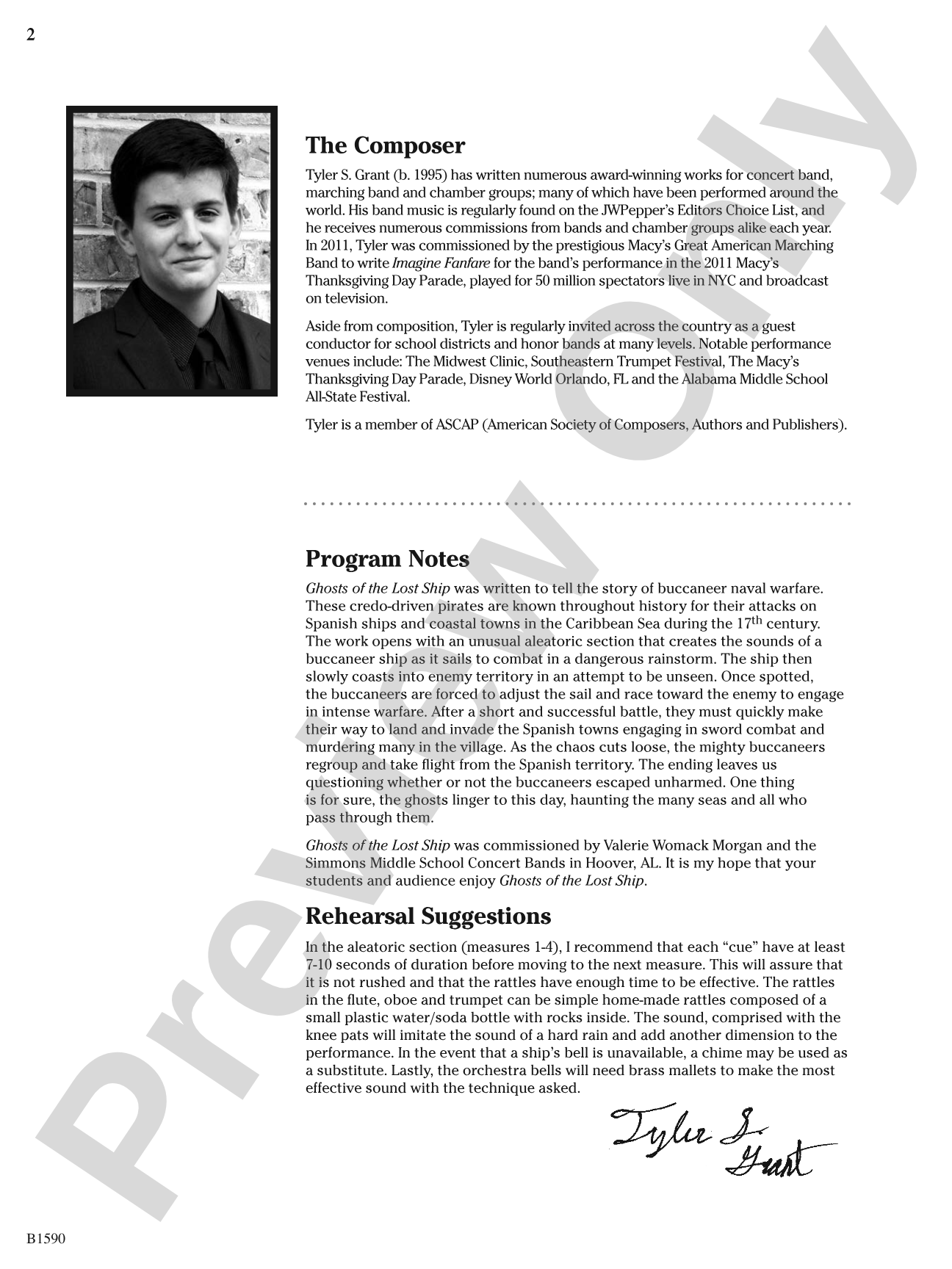 Ghosts of the Lost Ship: Score