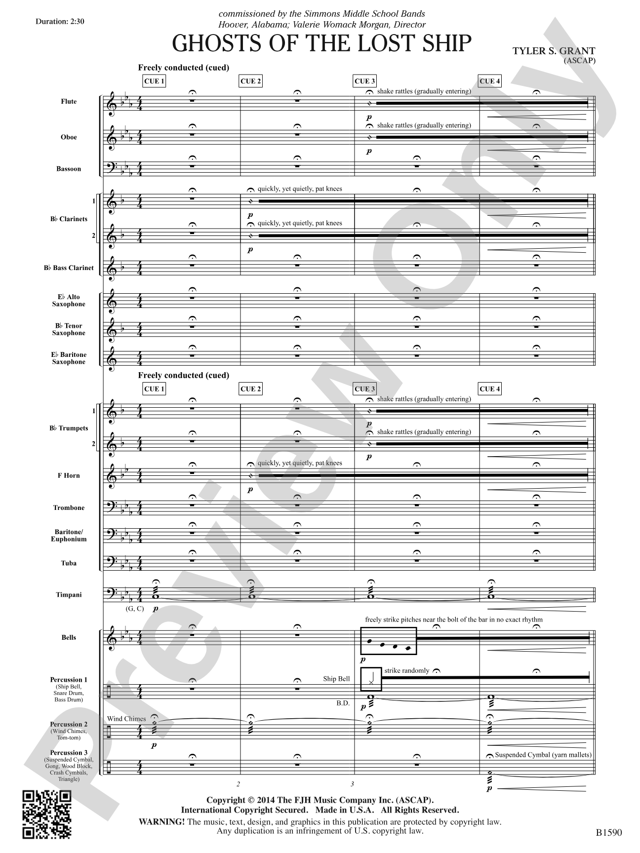 Ghosts of the Lost Ship: Score