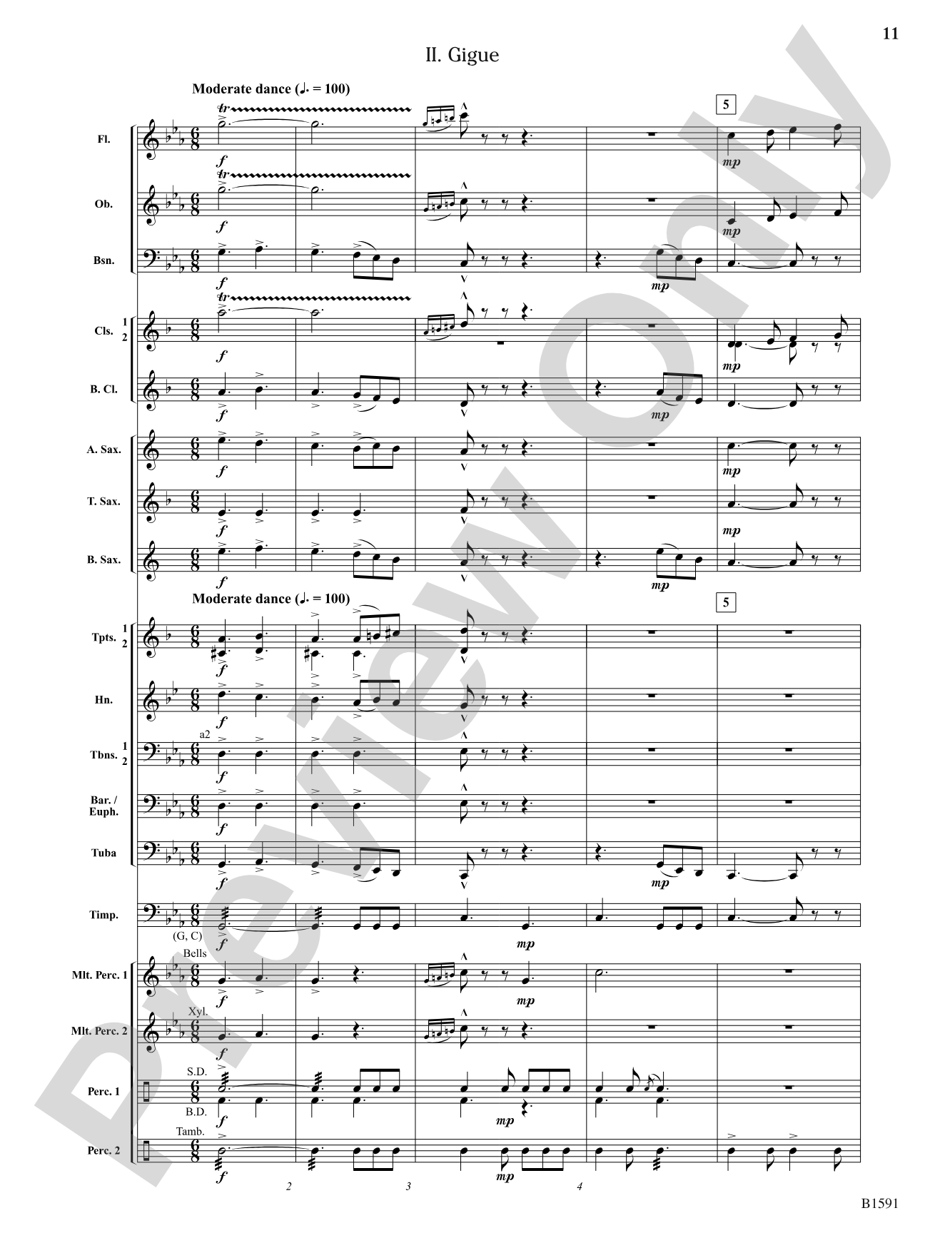 Little Suite for Band: Concert Band Conductor Score & Parts