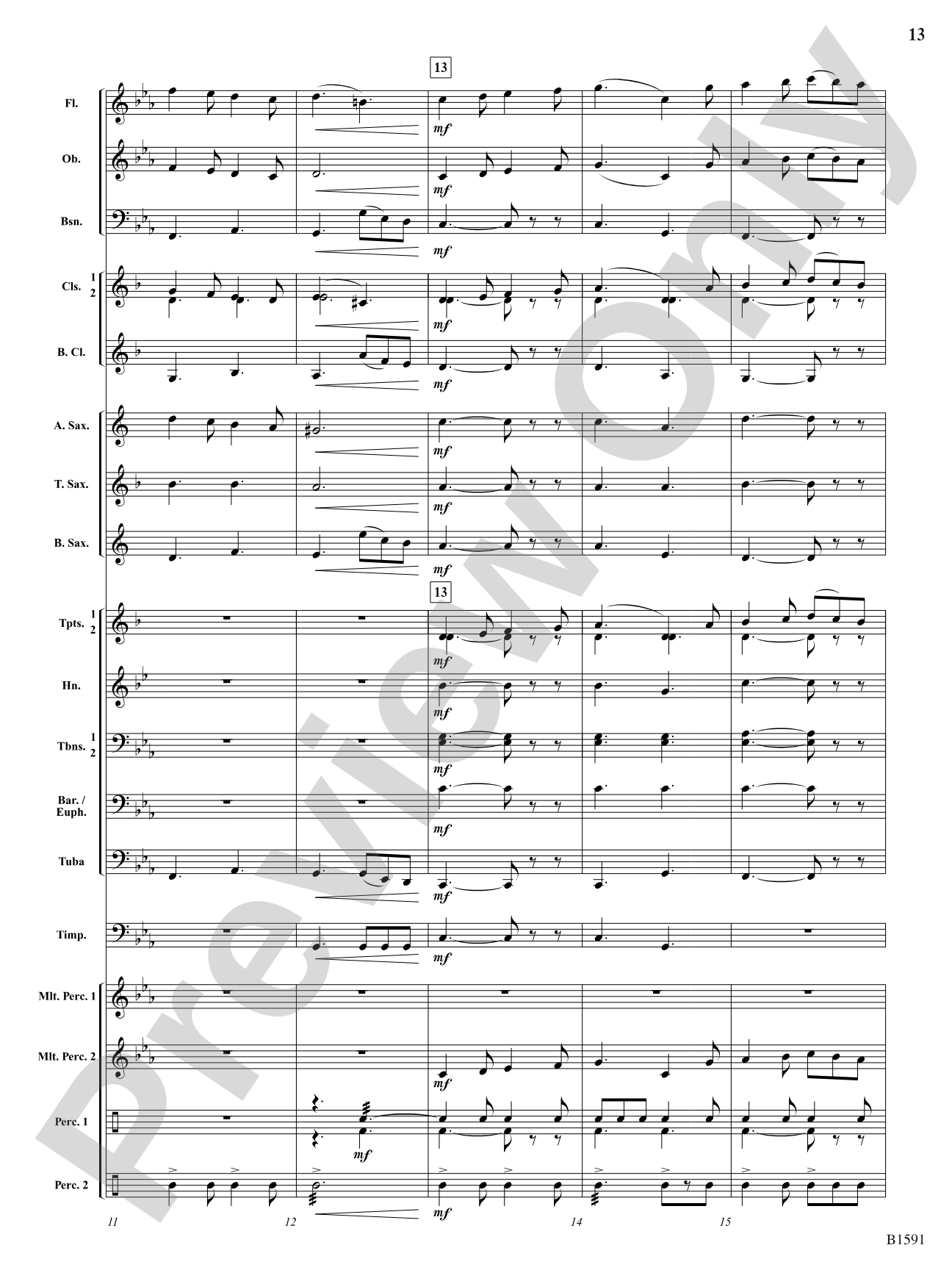 Little Suite for Band: Concert Band Conductor Score & Parts