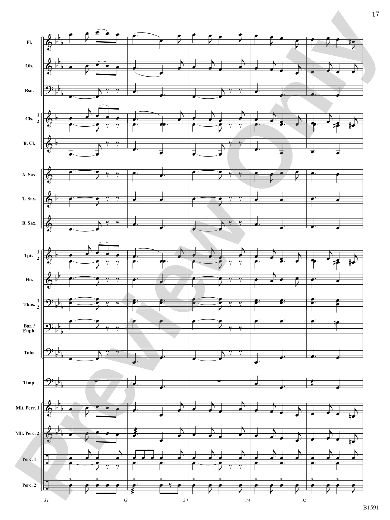 Little Suite for Band: Concert Band Conductor Score & Parts