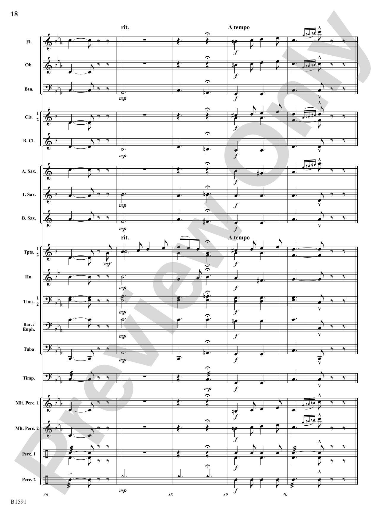 Little Suite for Band: Concert Band Conductor Score & Parts
