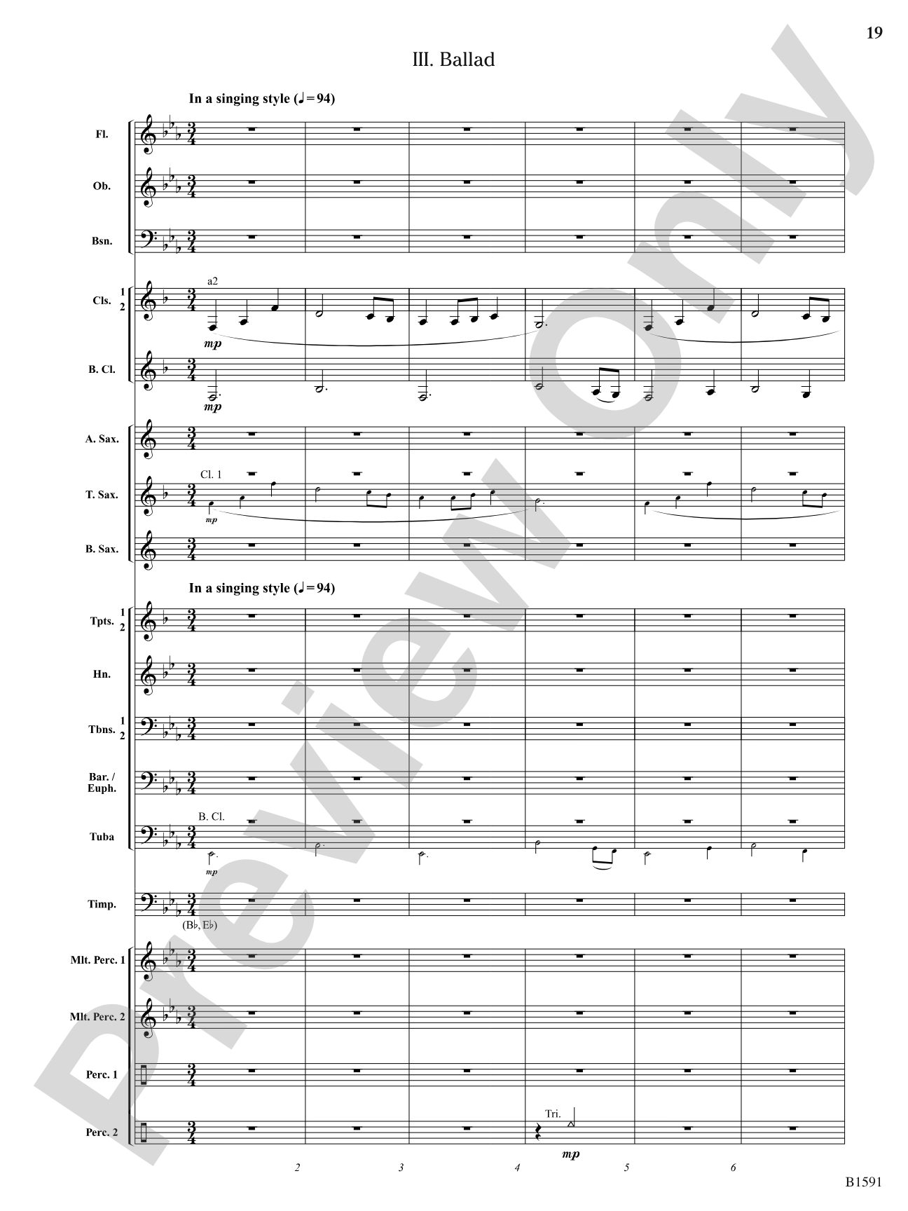 Little Suite for Band: Concert Band Conductor Score & Parts