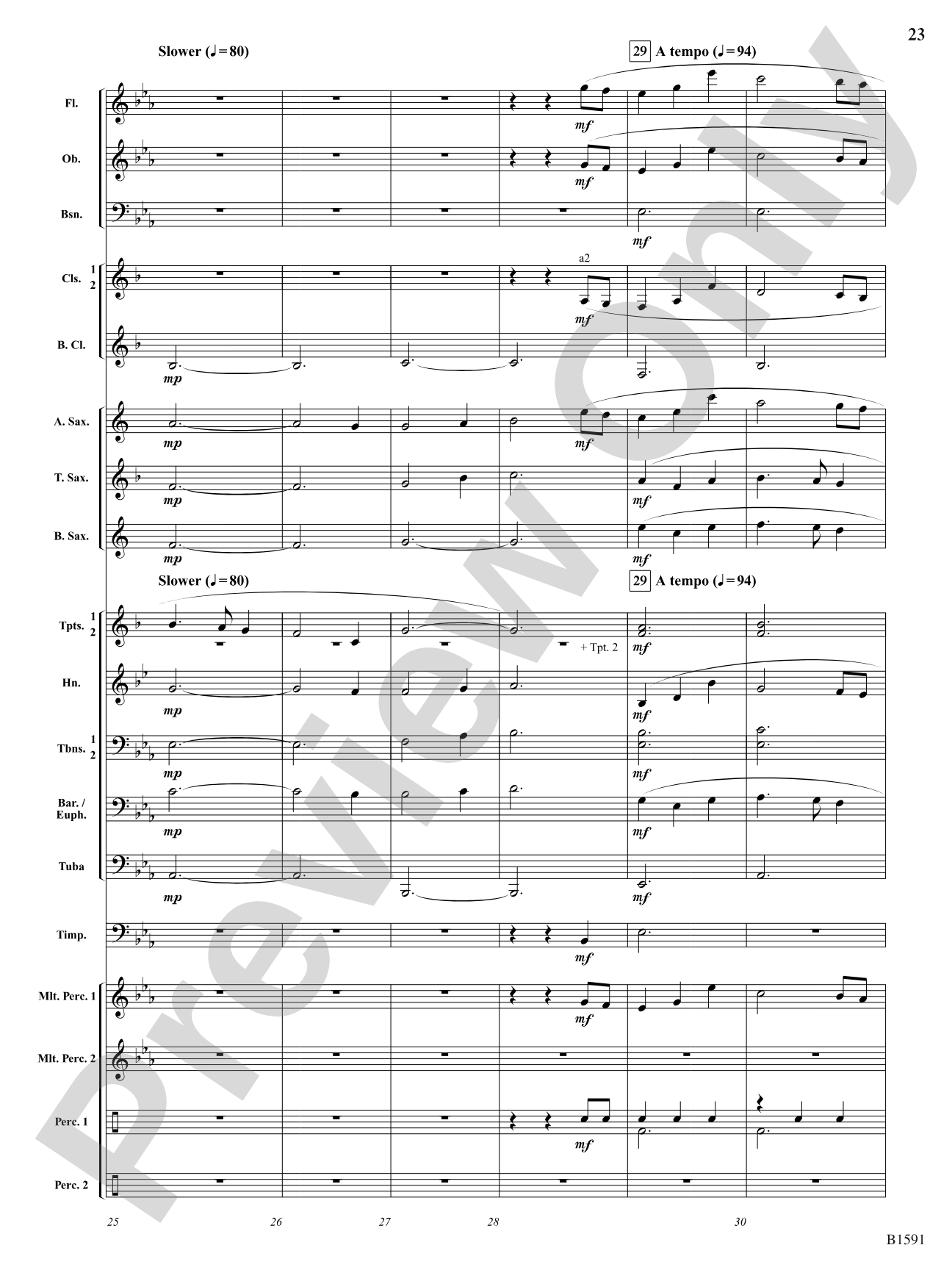 Little Suite for Band: Concert Band Conductor Score & Parts