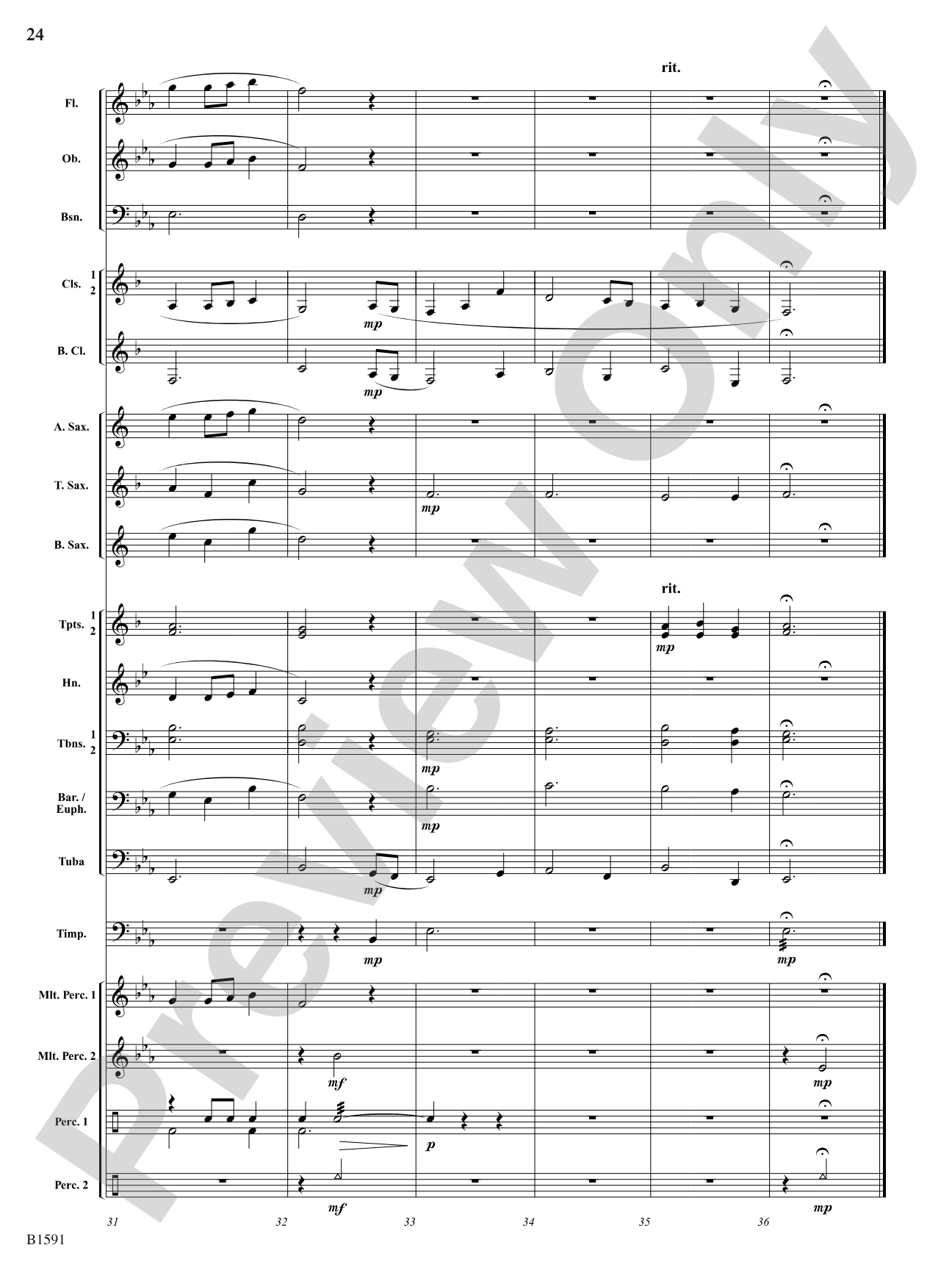 Little Suite for Band: Concert Band Conductor Score & Parts