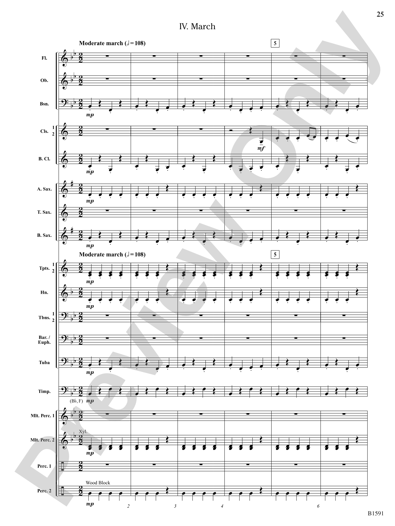 Little Suite for Band: Concert Band Conductor Score & Parts