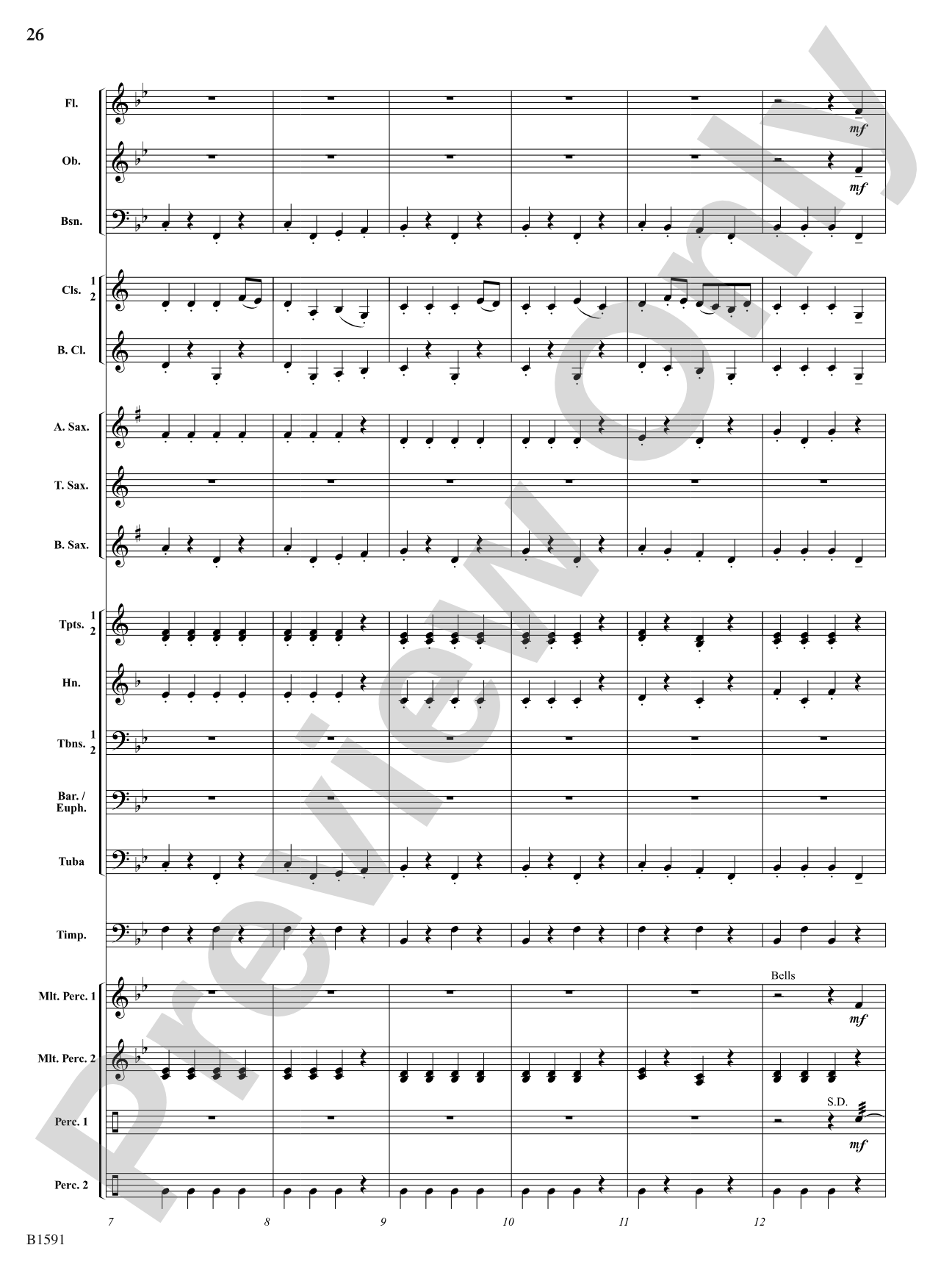 Little Suite for Band: Concert Band Conductor Score & Parts