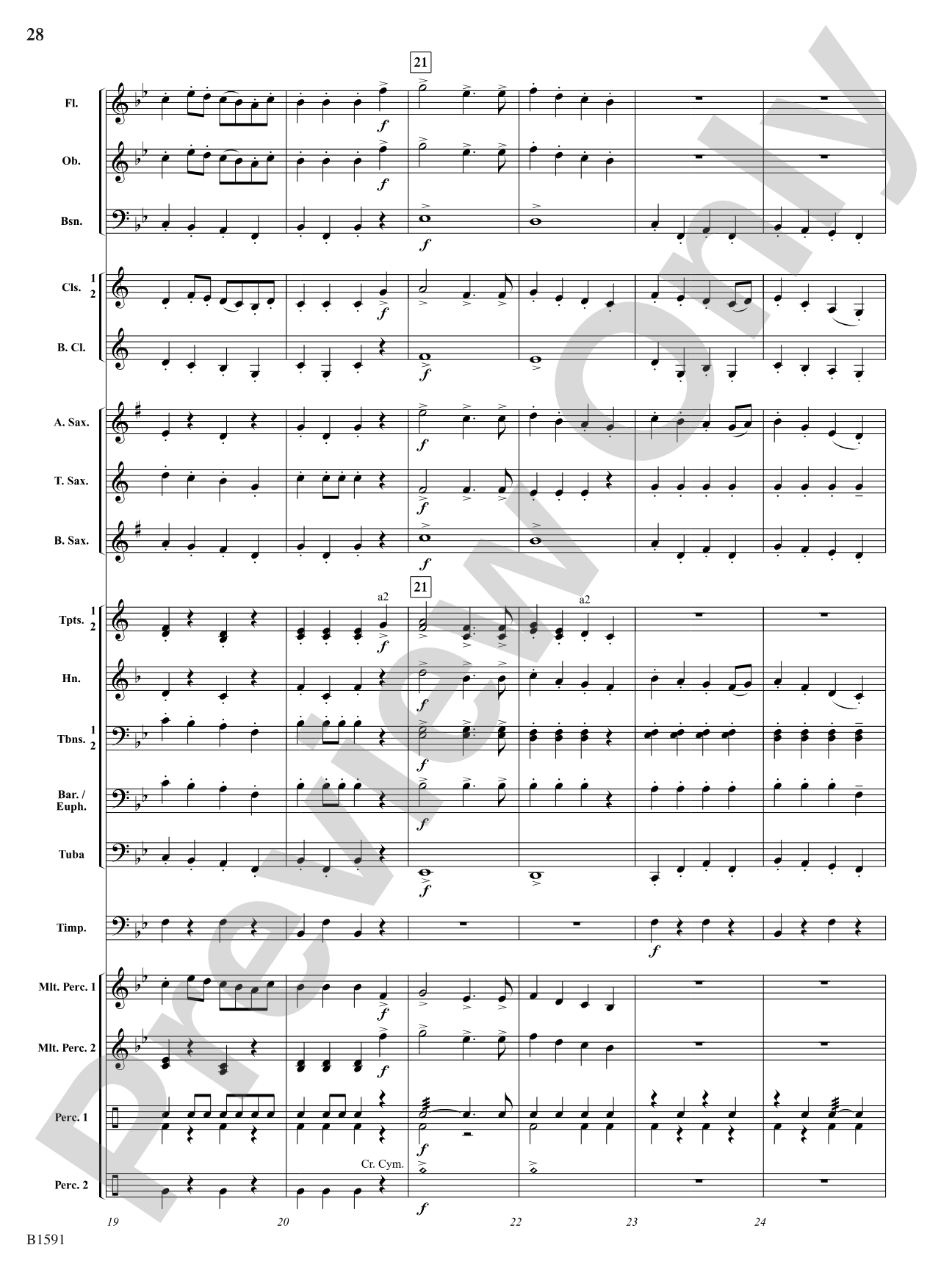 Little Suite for Band: Concert Band Conductor Score & Parts